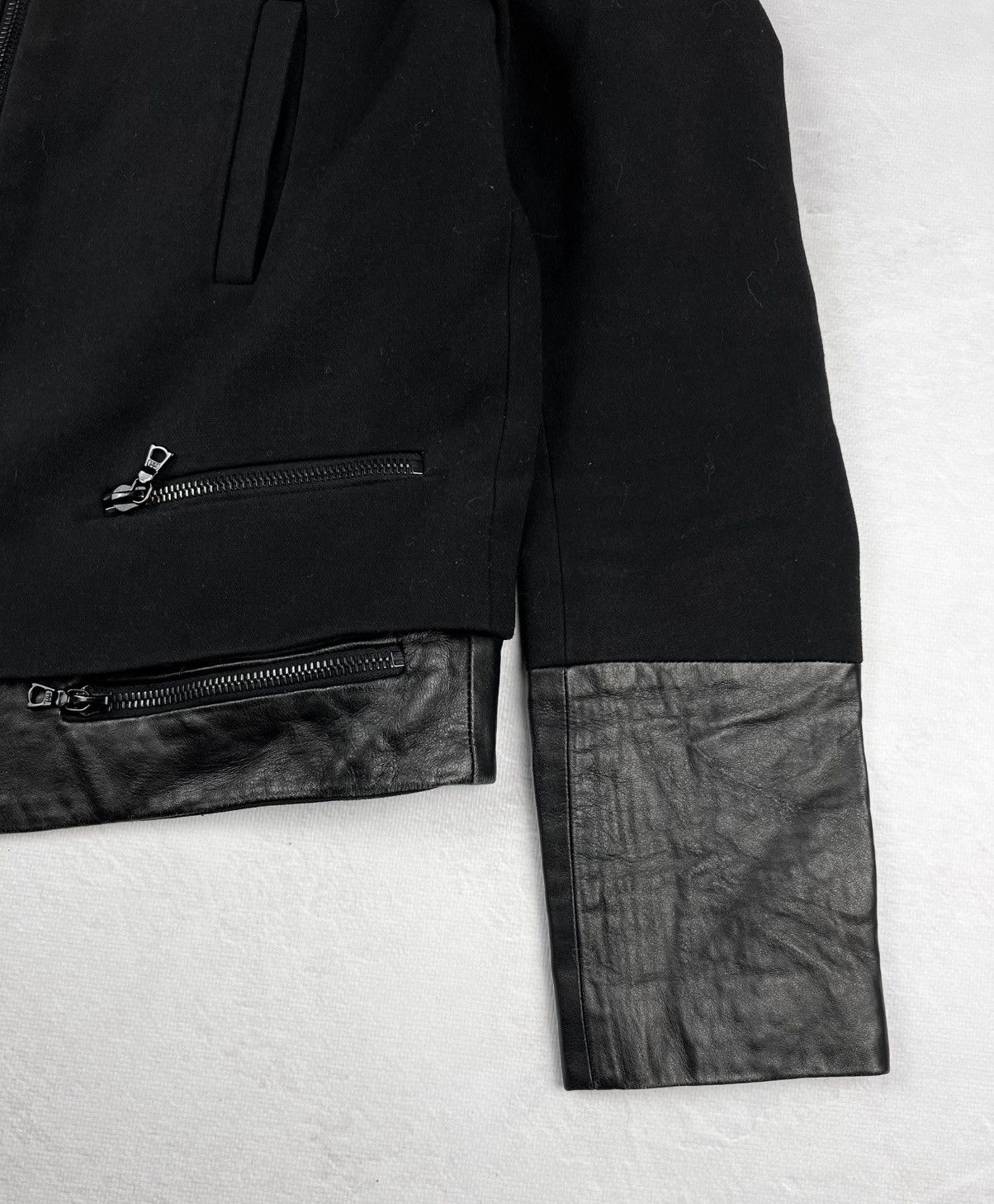 Japanese Brand × Sandro × Vintage Luxury Classic Sandro Italy Leather Y2k Avant Garde Sk8 LGB Size S / US 4 / IT 40 - 5 Thumbnail