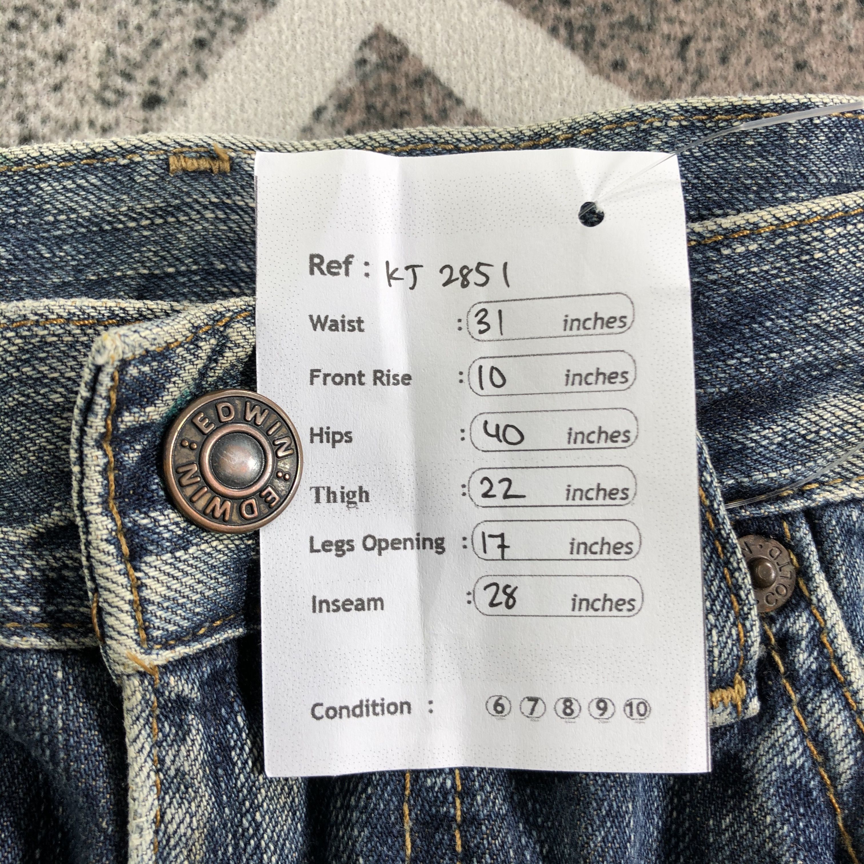 Edwin Edwin Bootcut Jeans Flared Denim KJ2851 Size US 31 - 12 Thumbnail