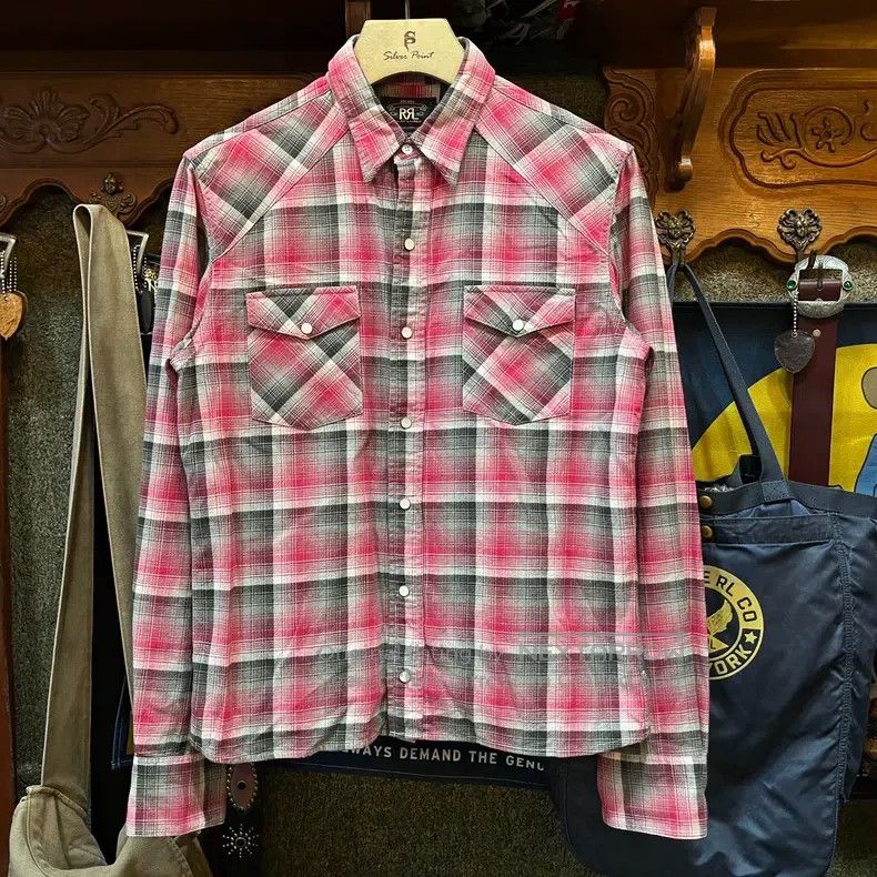 RRL Ralph Lauren RRL Ralph Lauren Western Plaid Shirt Size US M / EU 48-50 / 2 - 1 Thumbnail
