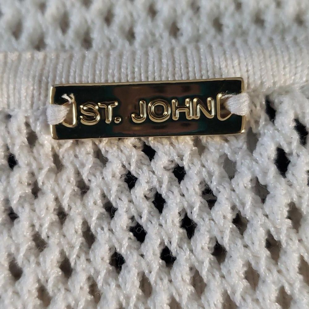 Designer CT802 St. John Sport Crew Neck 3/4 Sleeve Sweater S Size S / US 4 / IT 40 - 4 Thumbnail