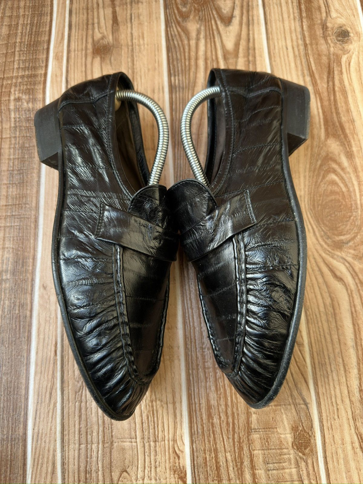 The Row Soft Eel Black Leather Loafers