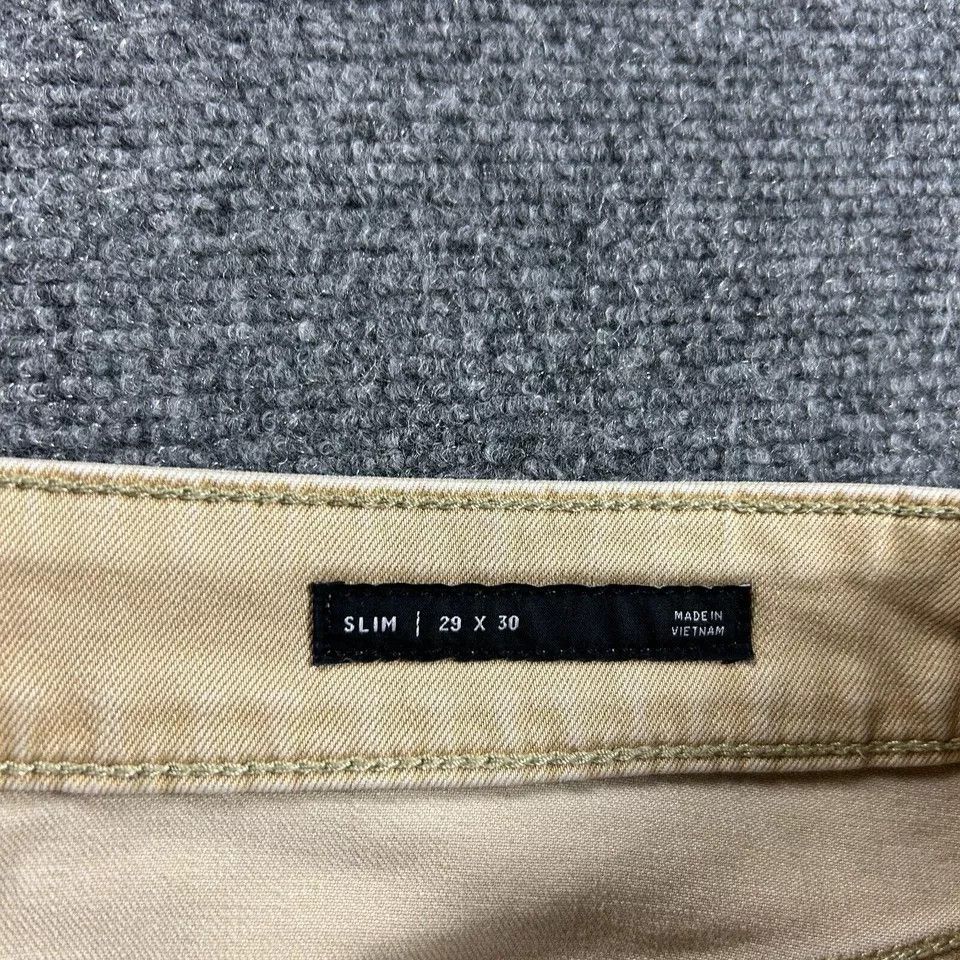 Pacsun Pacsun Jeans Mens 29x30 Beige Denim Slim Fit Active Stretch Size US 29 - 6 Thumbnail