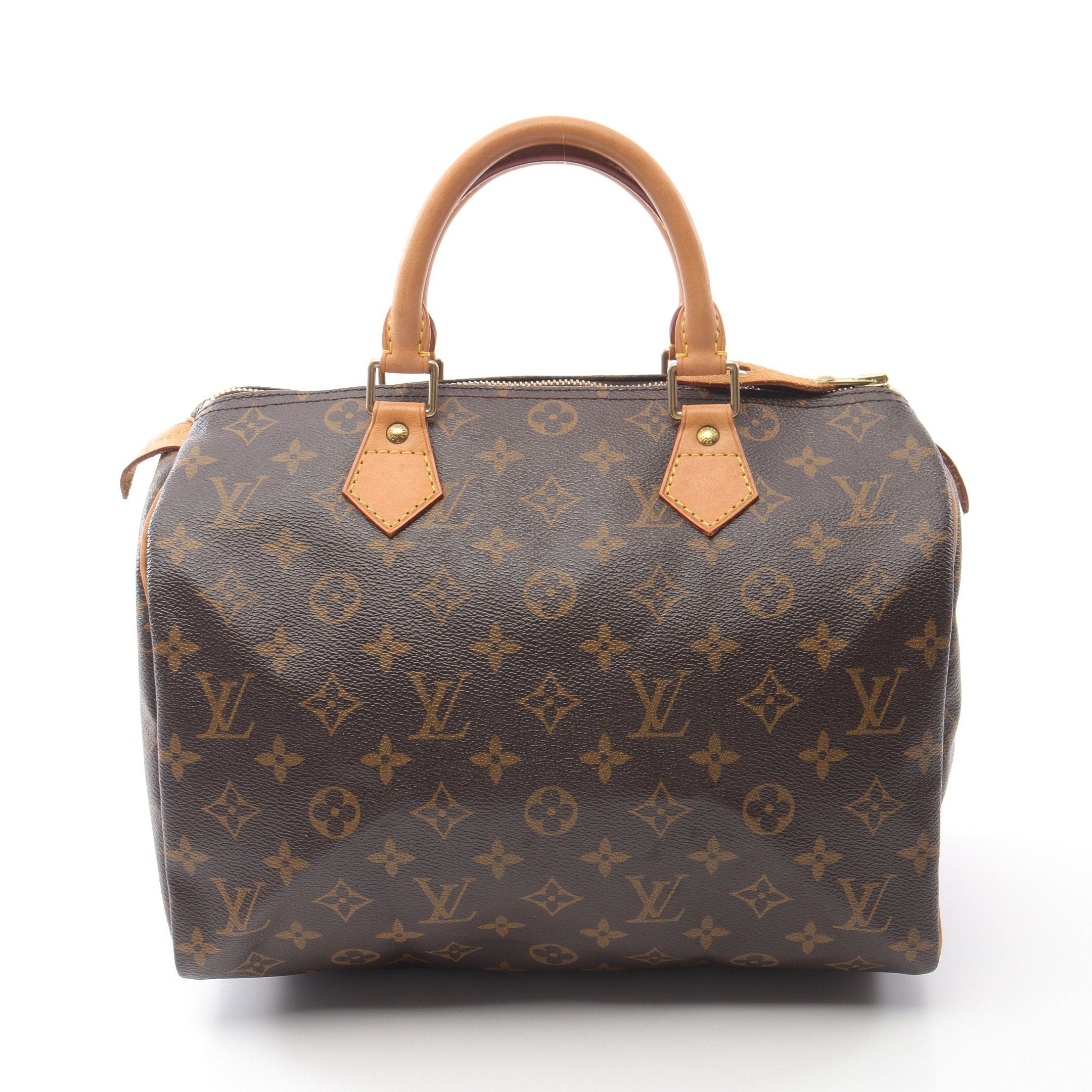 Louis Vuitton Louis Vuitton Speedy 30 Monogram Handbag Leather Brown Size ONE SIZE - 1 Thumbnail