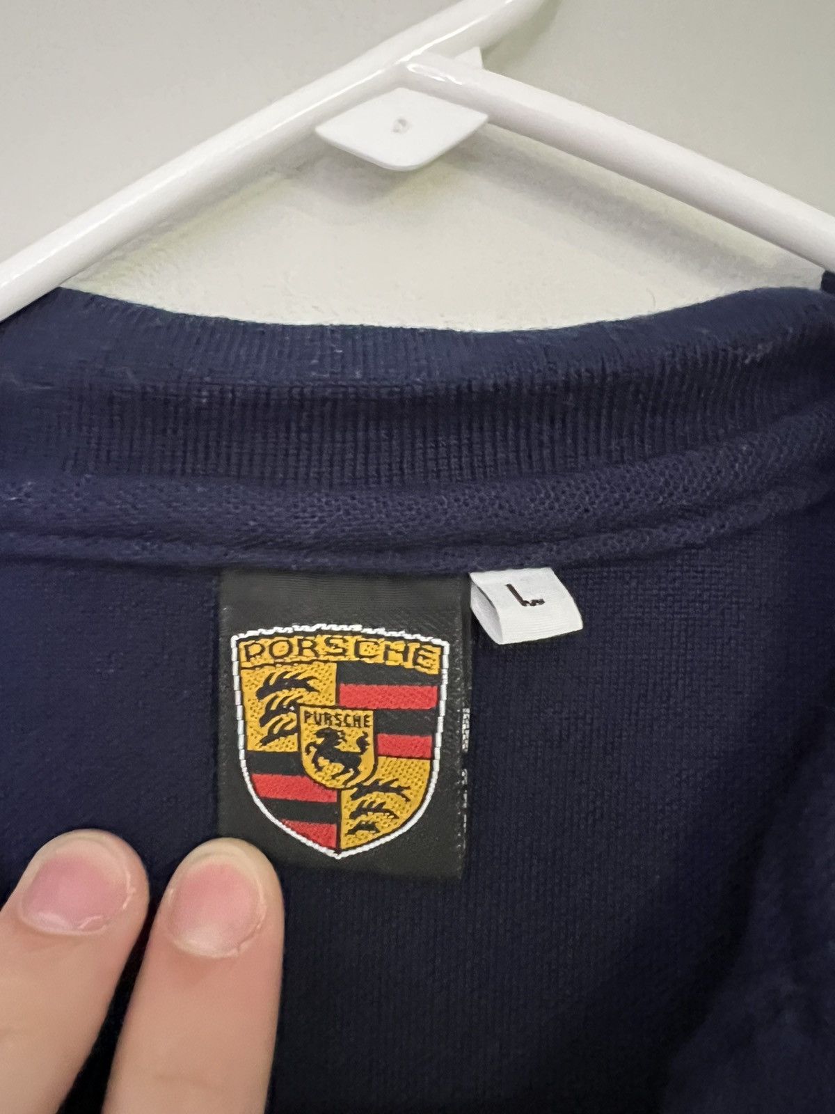 Porsche Design × Vintage Y2K Porsche Sportscar Racing 2-Button Polo Shirt Size US L / EU 52-54 / 3 - 3 Thumbnail