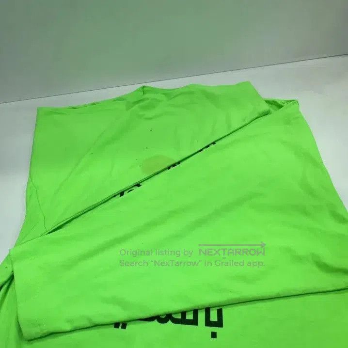Balenciaga Balenciaga Fluorescent Green Long Sleeve T. Size US XXS / EU 40 - 5 Thumbnail