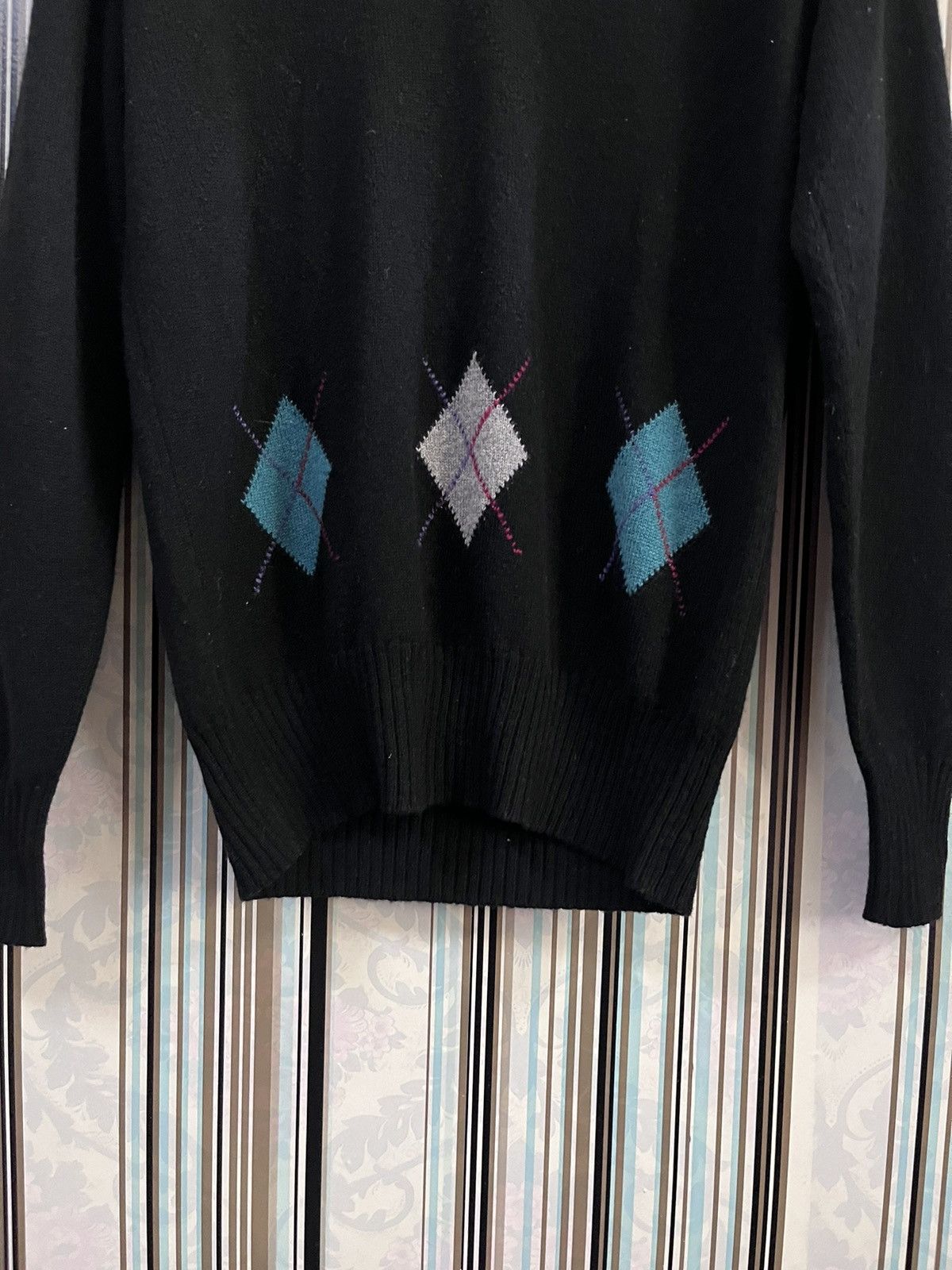 Lanvin 1990s intarsia lambwool abstract art #F2 Size US S / EU 44-46 / 1 - 3 Thumbnail