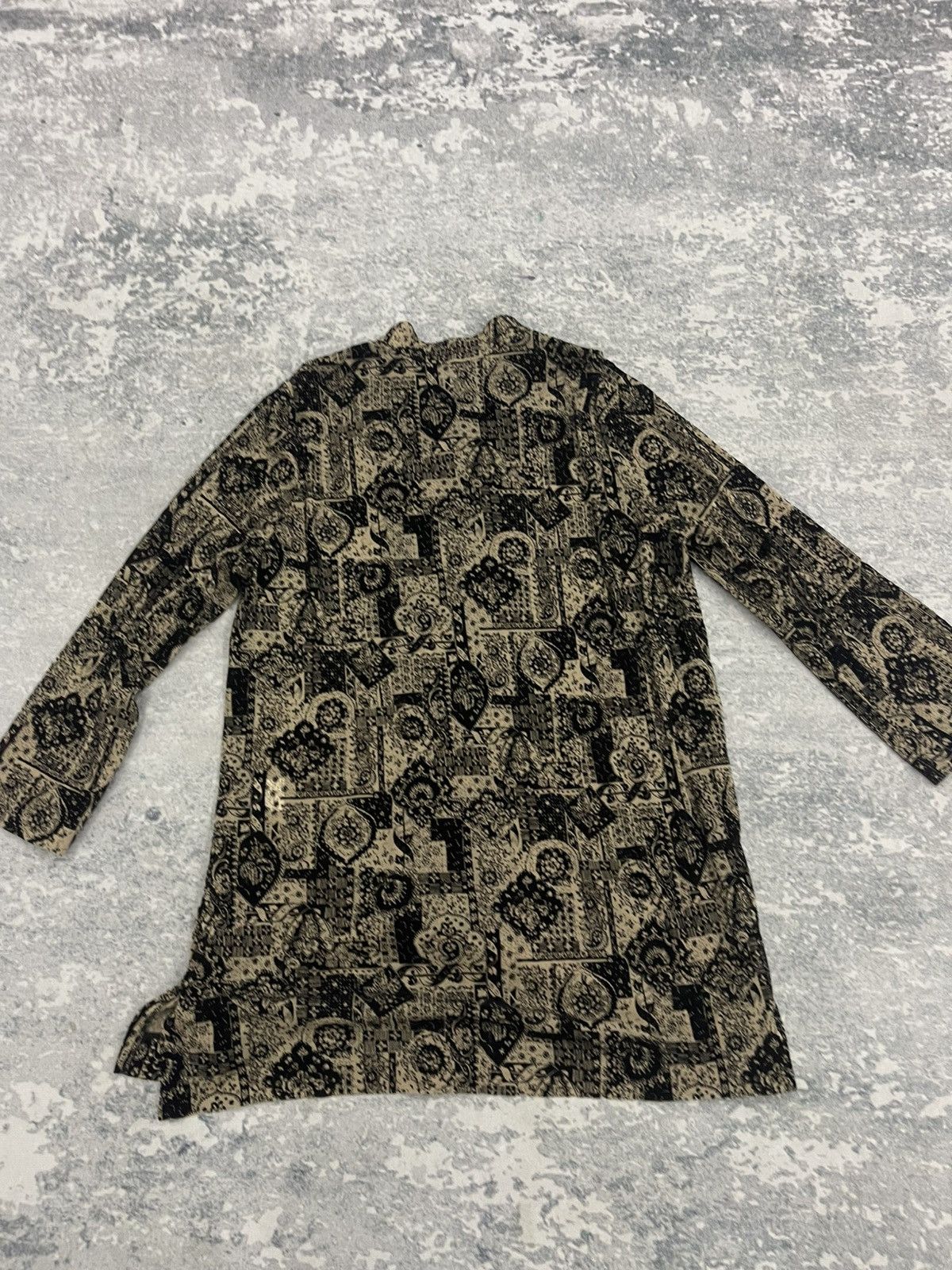 Vintage Vintage Japanese Mesh Flocked Paisley Jacket - Made in Japan Size US XL / EU 56 / 4 - 4 Thumbnail