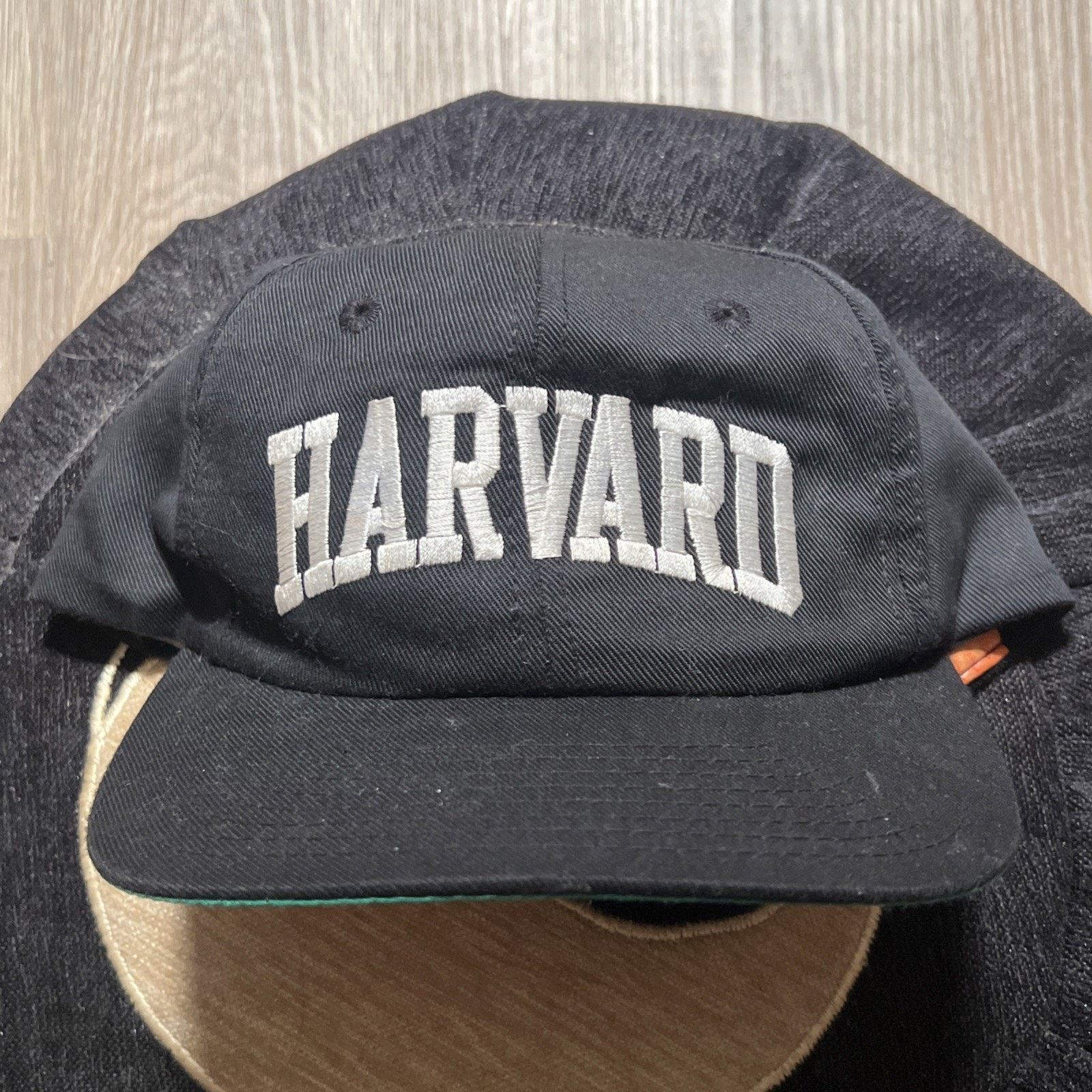The Unbranded Brand Vtg Harvard Hat Snapback Black Spell Out 90s Hip Hop Prep Size US L / EU 52-54 / 3 - 1 Thumbnail