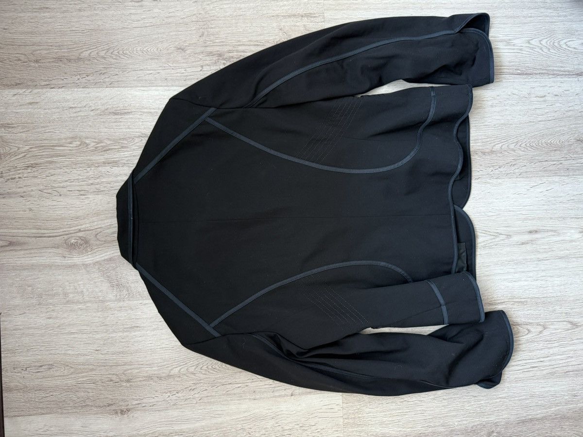 Laurel Laurel Black Virgin Wool Blazer Stitched Line Detail Size 42 Size M / US 6-8 / IT 42-44 - 13 Thumbnail