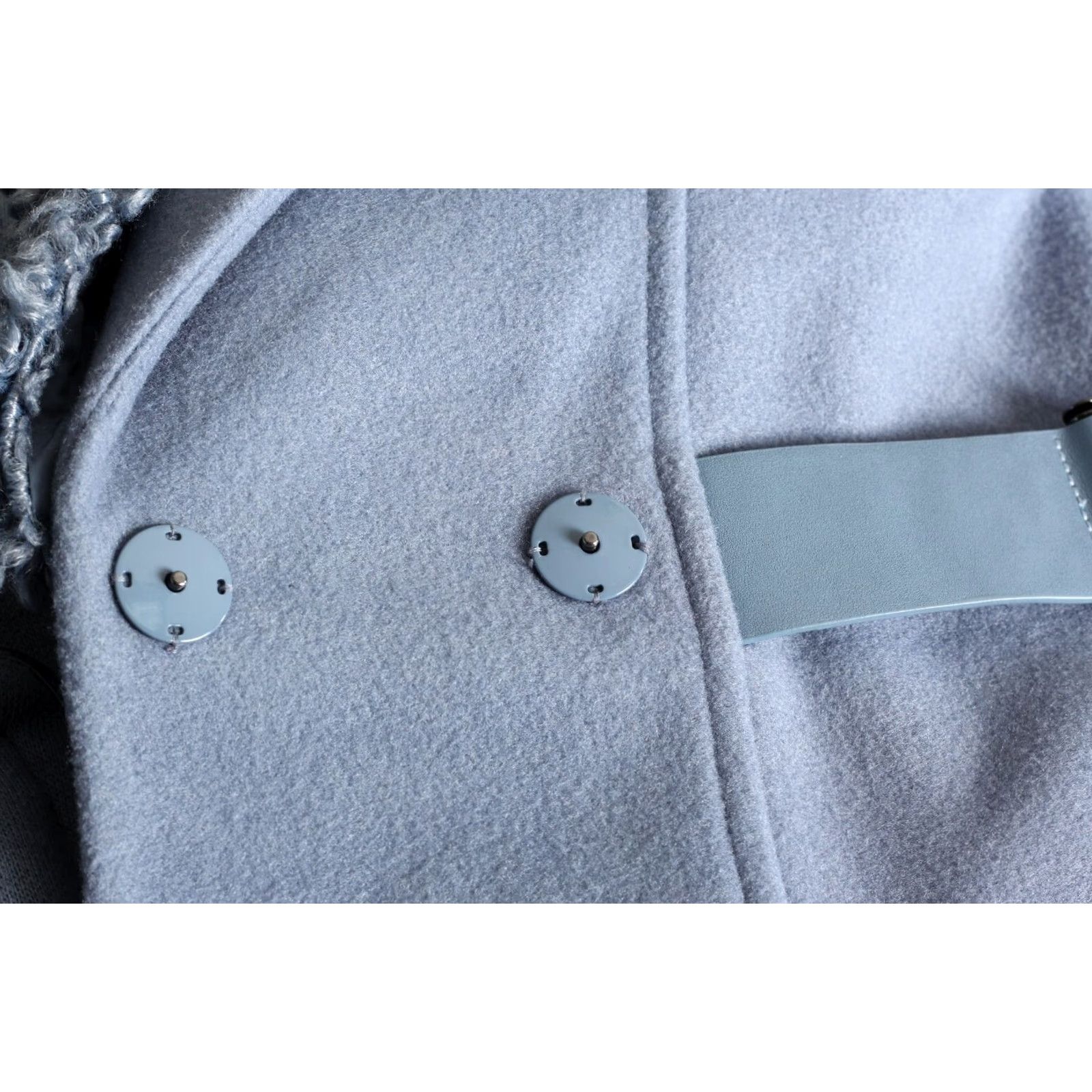 Emporio Armani Emporio Armani Collared Wool Blend Coat Jacket Women 44 Blue Wool Blend Coat Women 44 Blue Armani Formal Casual 90s Designer Mens Womens Size M / US 6-8 / IT 42-44 - 7 Thumbnail