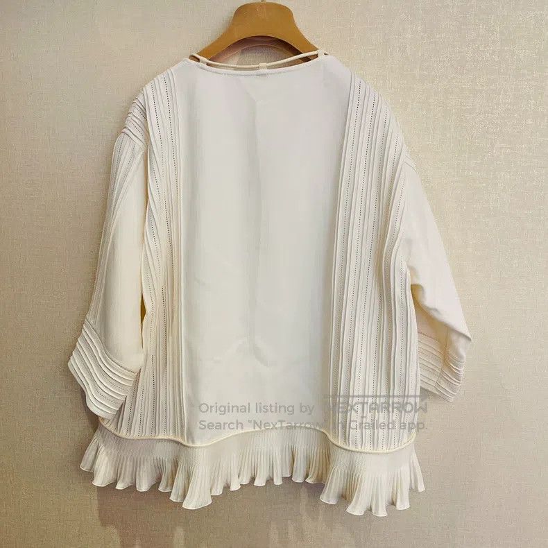 Hermes Hermes Ruffled Top Size XXS / US 00 / IT 34 - 2 Thumbnail