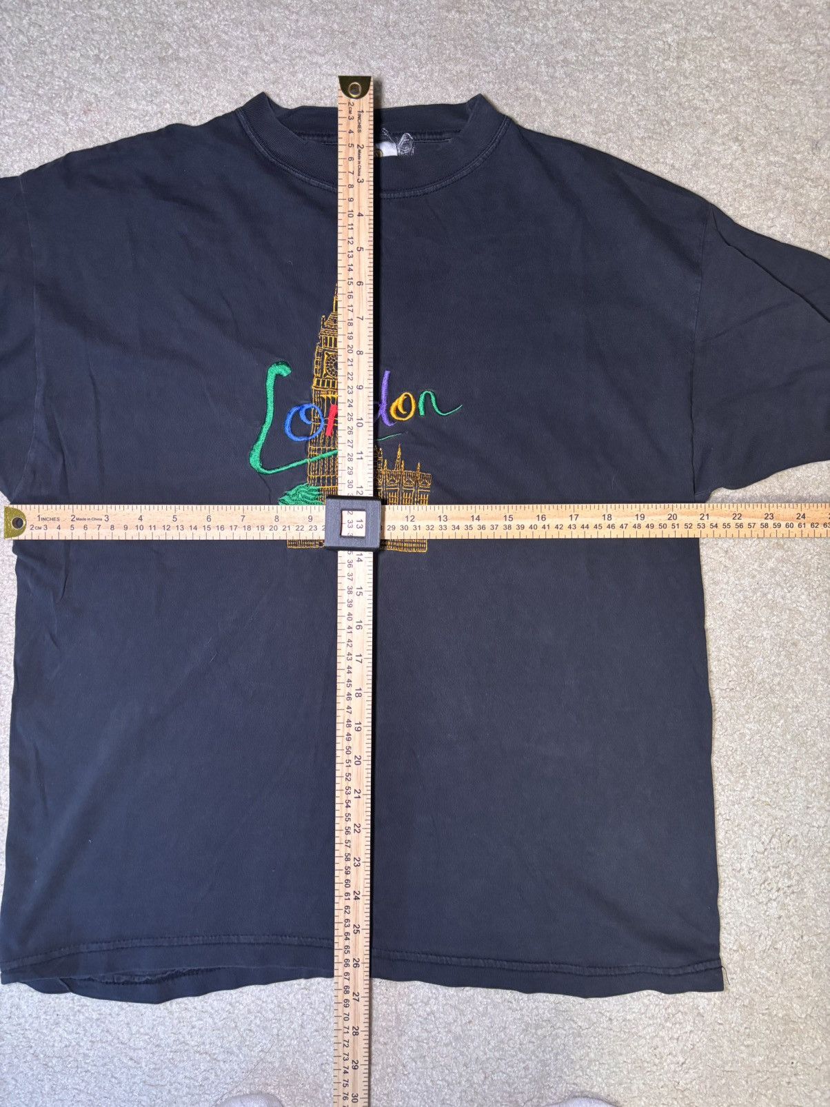 Other London Big Ben England VTG Black Mens T-Shirt Large Size US L / EU 52-54 / 3 - 3 Thumbnail
