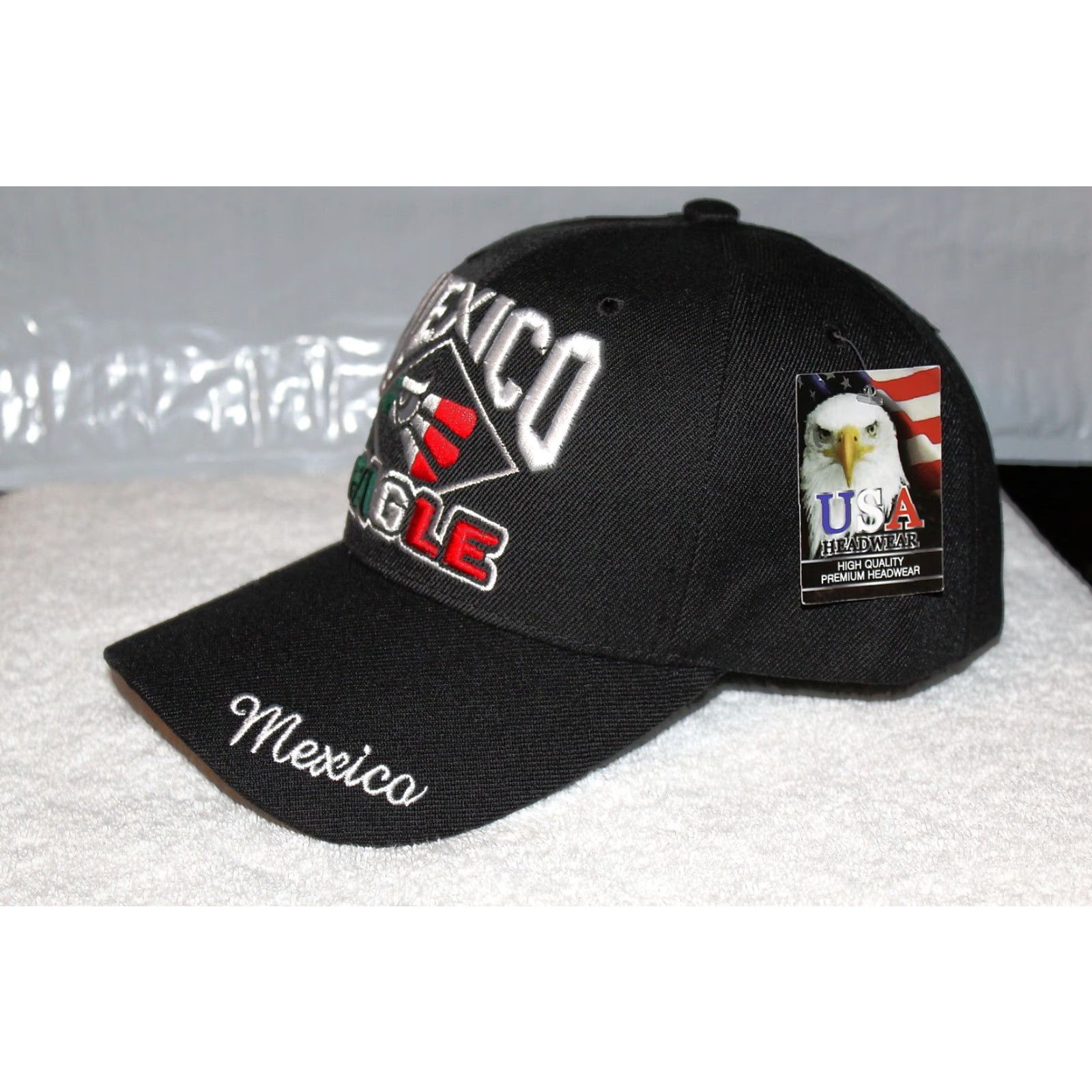 Vintage VINTAGE CALI Mexico Eagle Baseball Cap Adjustable Men Black 90s Sports Hats Size ONE SIZE - 2 Thumbnail