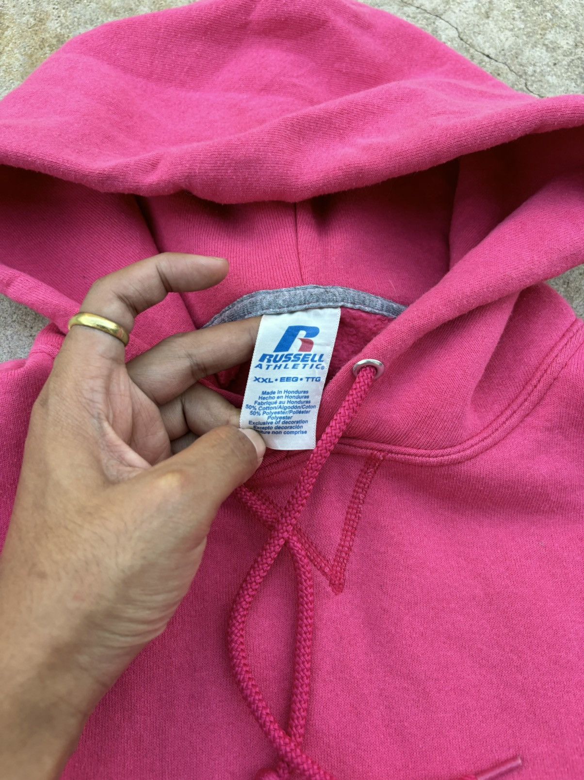 Russell Athletic 🩷 Vintage Russell Athletic Pink Hoodie Size US XXL / EU 58 / 5 - 8 Thumbnail