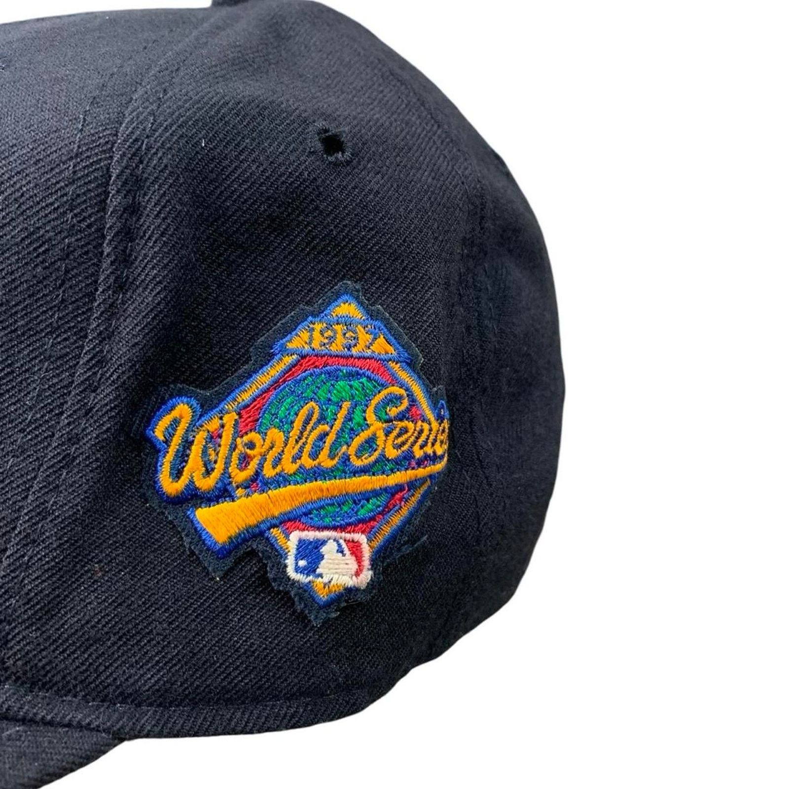 MLB × New Era × Vintage New Era 1997 Marlins World Series Wool Fitted Hat Size ONE SIZE - 3 Thumbnail