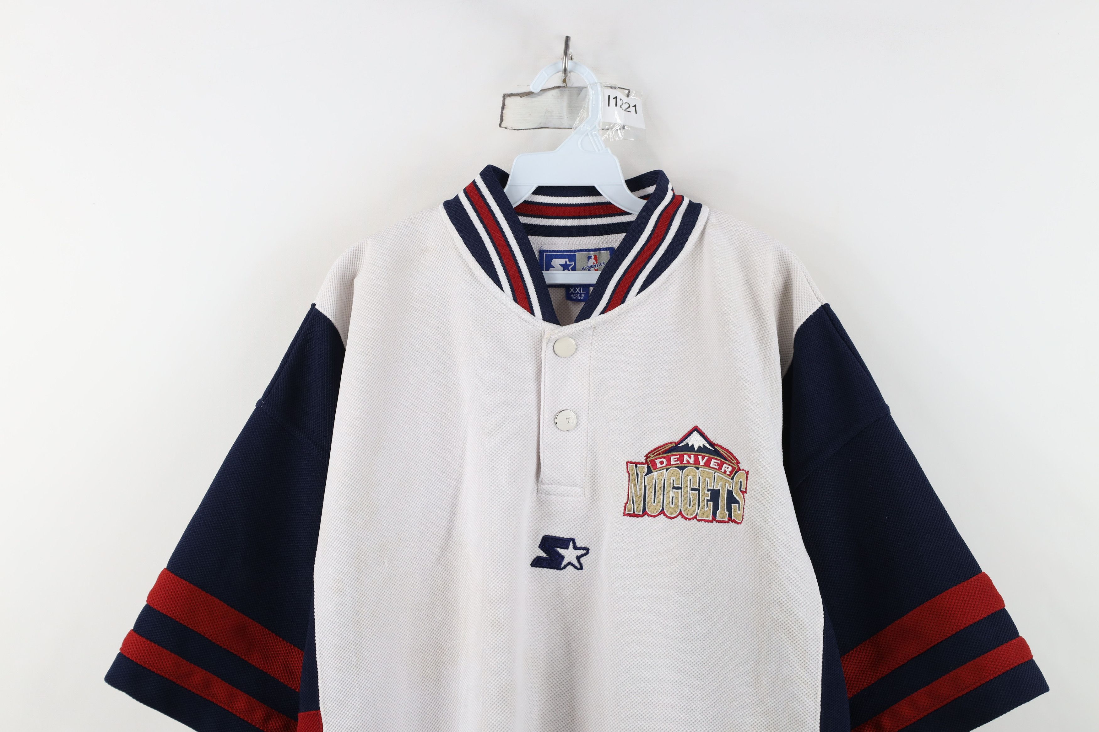Starter Starter NBA Authentics Worn Eric Washington Warm Up Shirt Size US XXL / EU 58 / 5 - 2 Thumbnail