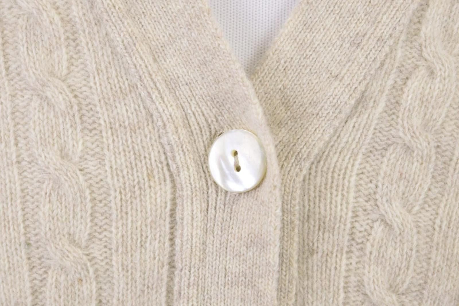 Morgano Morgano Beige Wool Angora Cashmere Gillet Jacket Size 48 Size US M / EU 48-50 / 2 - 4 Thumbnail