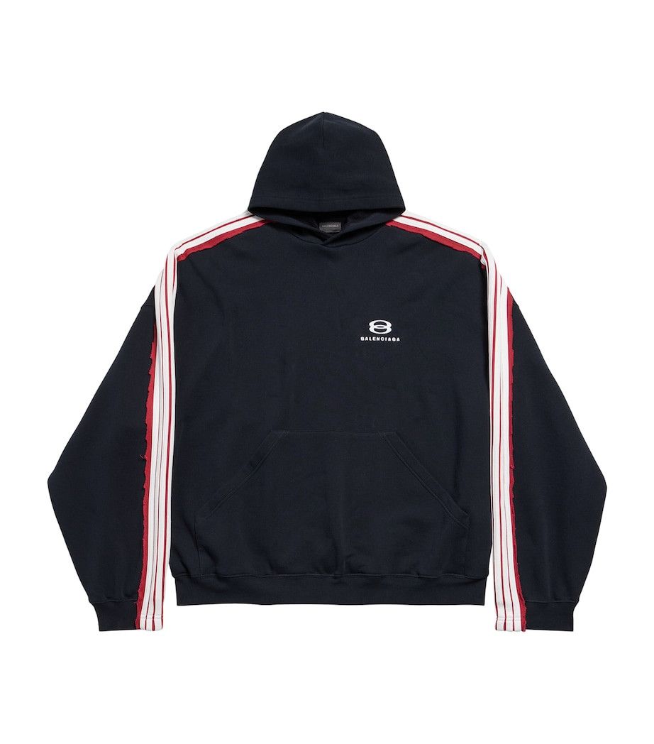 Balenciaga Oversized Cotton Unity Sports Icon Hoodie in black Size US M / EU 48-50 / 2 - 1 Thumbnail