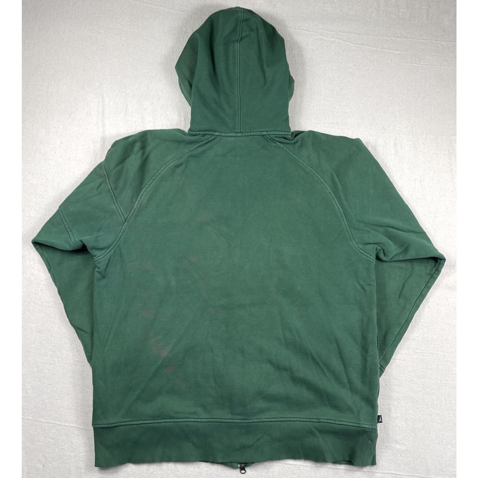 Jordan Brand VINTAGE Air Jordan Hoodie Full Zip Sweatshirt Jacket Men L Nike Vtg Y2K Heavy Thick Green Embroidered Size US L / EU 52-54 / 3 - 2 Thumbnail