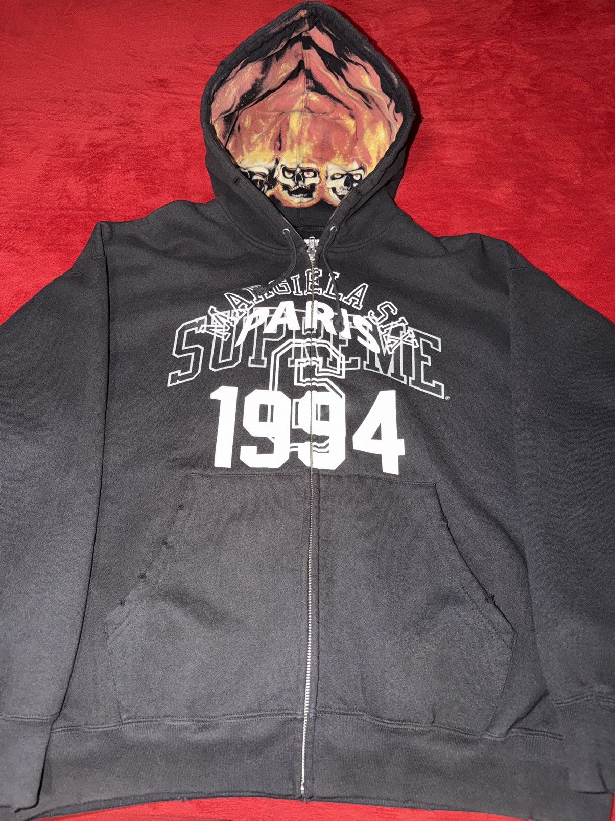Maison Margiela × Supreme Supreme MM6 Maison Margiela Zip Up Hooded Sweatshirt Size US L / EU 52-54 / 3 - 2 Thumbnail
