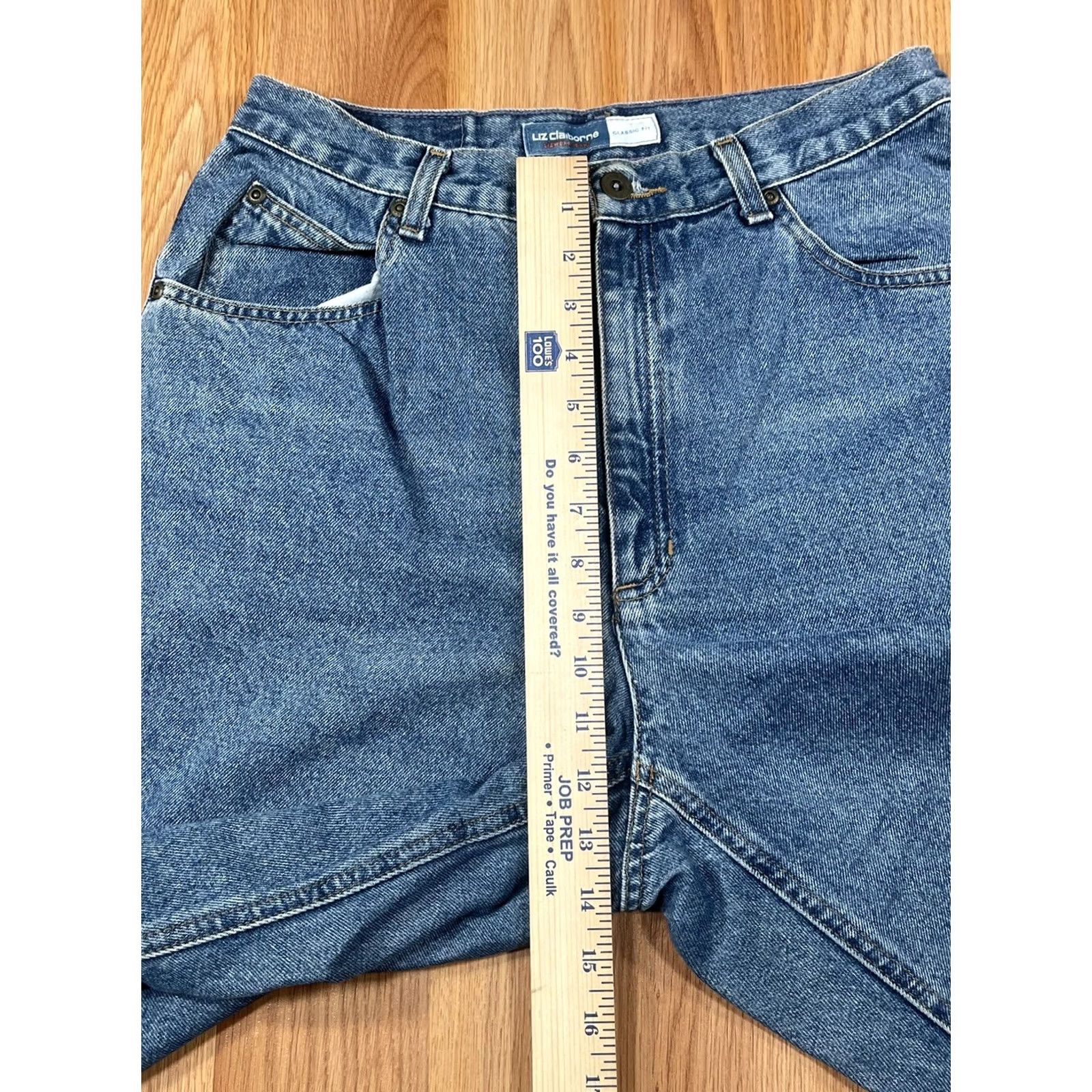 Liz Claiborne Liz Claiborne Jeans Blue 12 Short High Rise Classic Denim Long Women’s 12 Short Jeans Liz Claiborne - Size 34" / US 12 / IT 48 - 4 Thumbnail