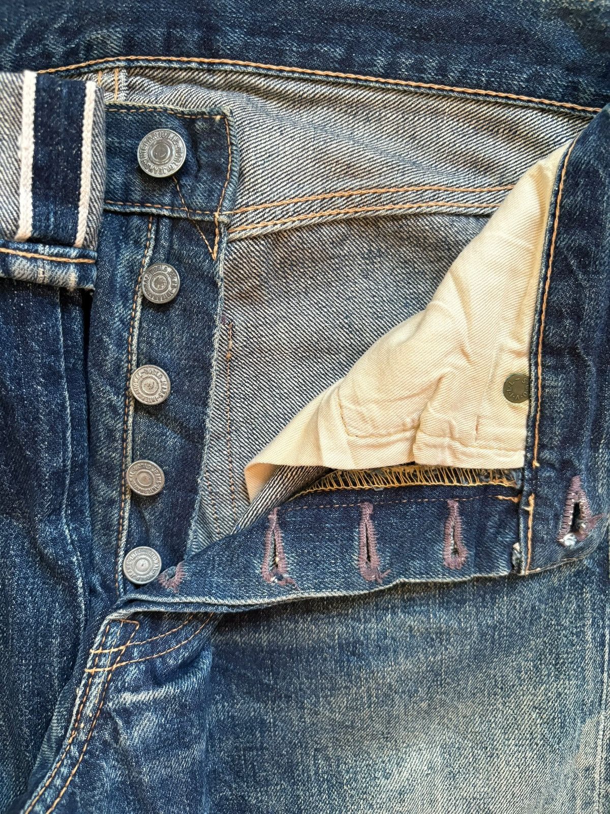 Japanese Brand Vintage Japanese Brand Selvedge Rusty Mud Wash Loose Jeans Size US 28 / EU 44 - 4 Thumbnail