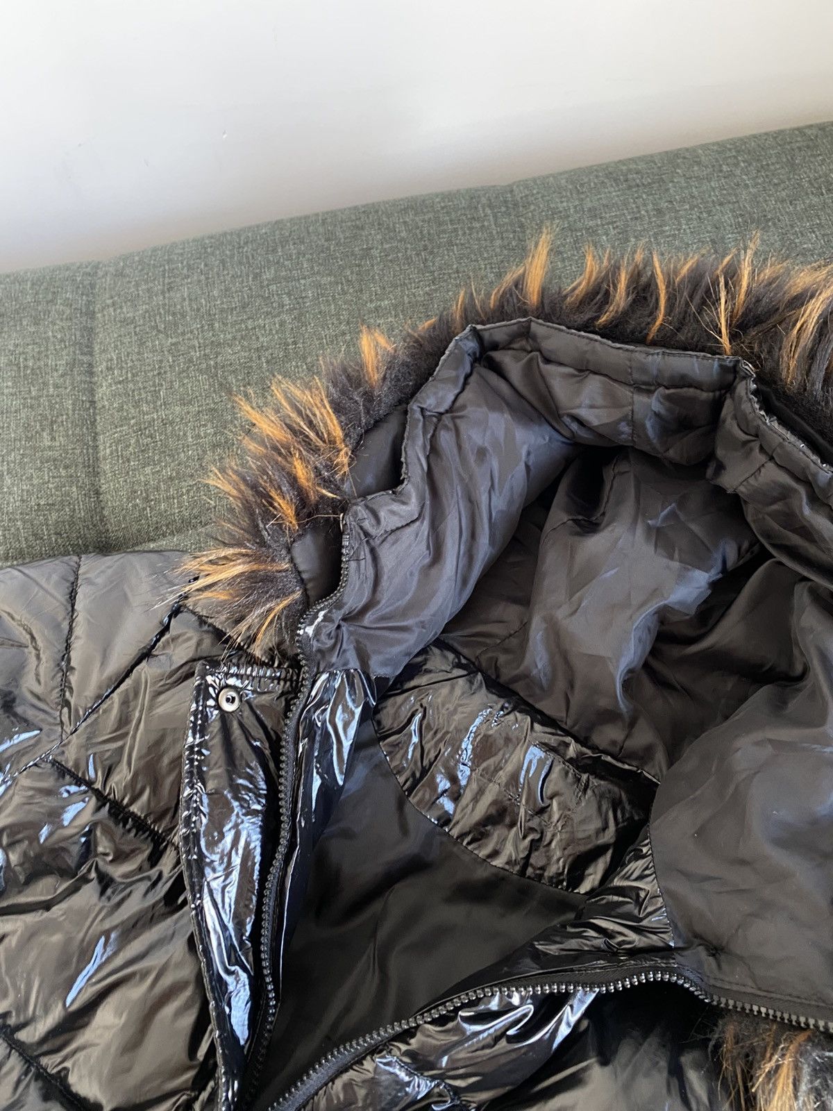 Hysteric Glamour Vintage Faux Fur Mohair Bomber Jacket Y2K Nylon Y2K Boxy Size US S / EU 44-46 / 1 - 6 Thumbnail