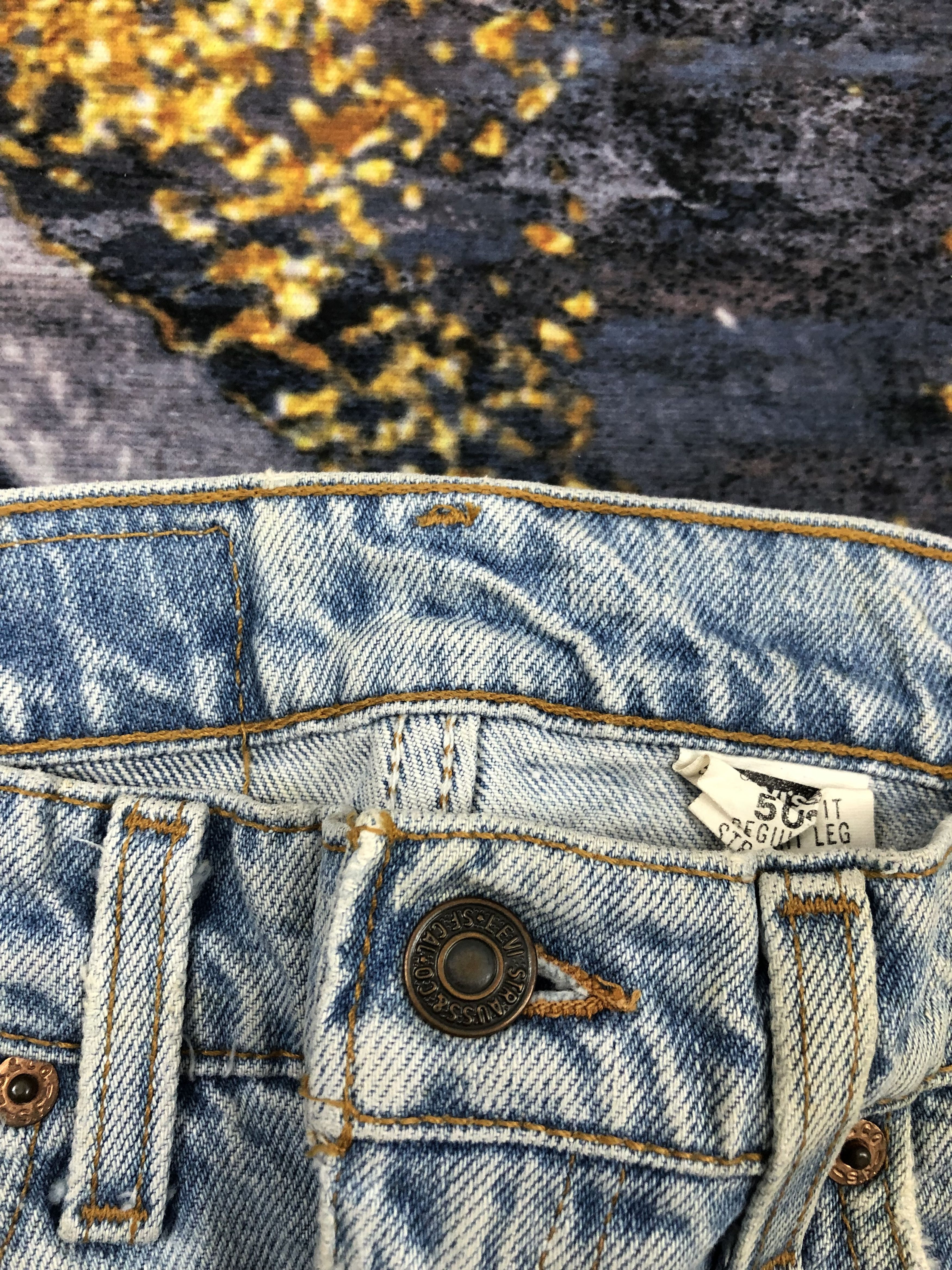 Levi's Vintage 90s Levis 505 Regular Straight Jeans DPP0093 Size US 30 / EU 46 - 10 Thumbnail