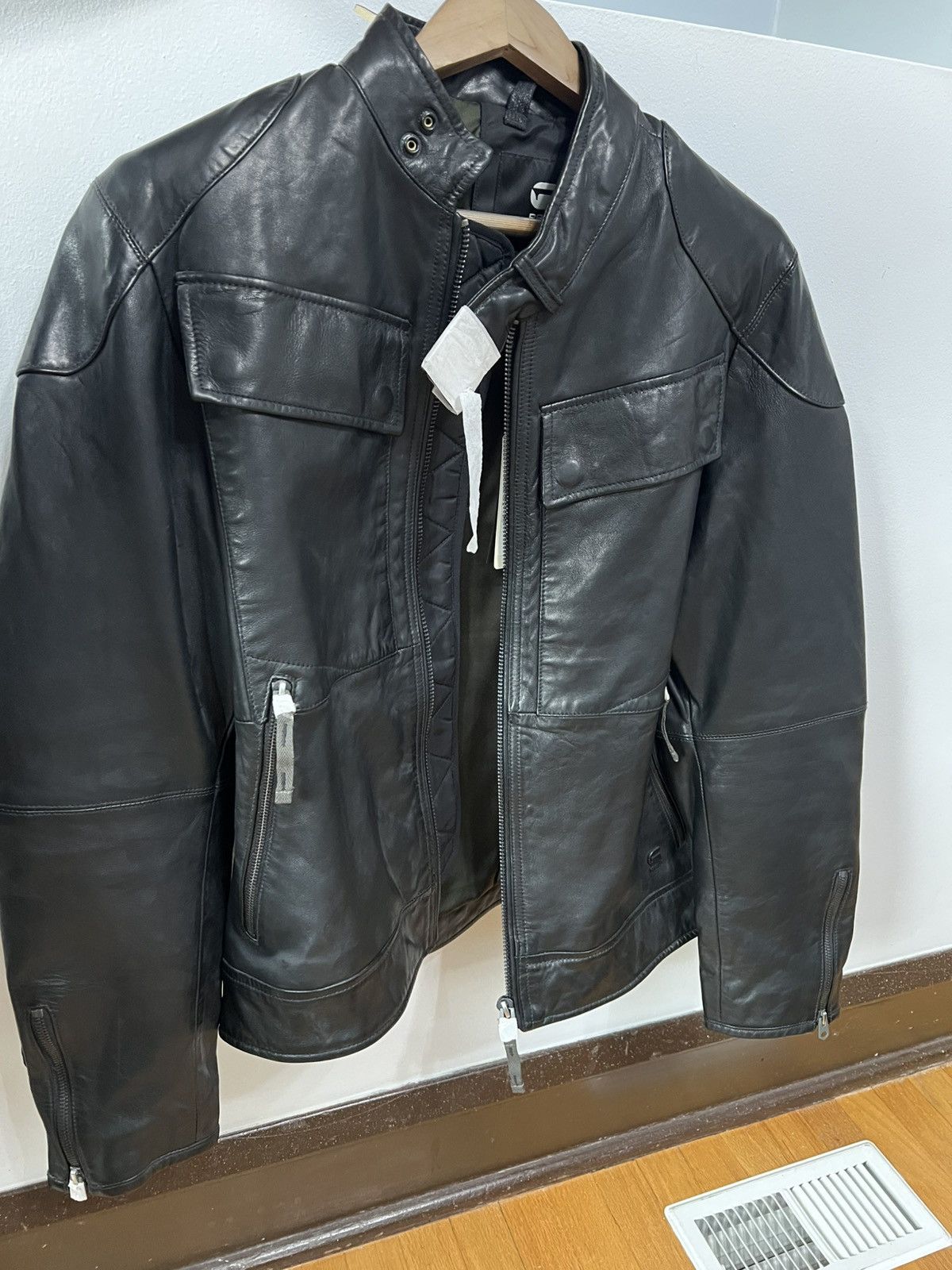 G-Star G-Star Pencilcase Leather Jacket Large BNWT Size US L / EU 52-54 / 3 - 4 Thumbnail