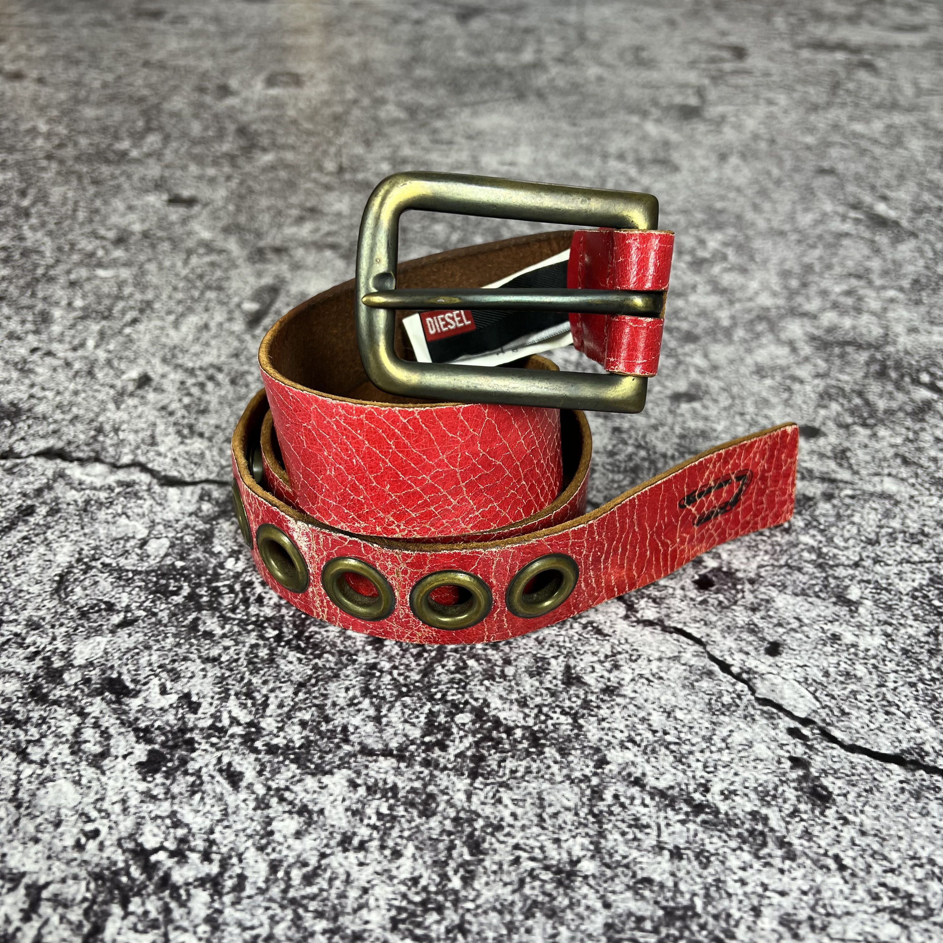 Diesel Diesel Belt Leather Made in Italy Size 90 Size ONE SIZE - 2 Thumbnail