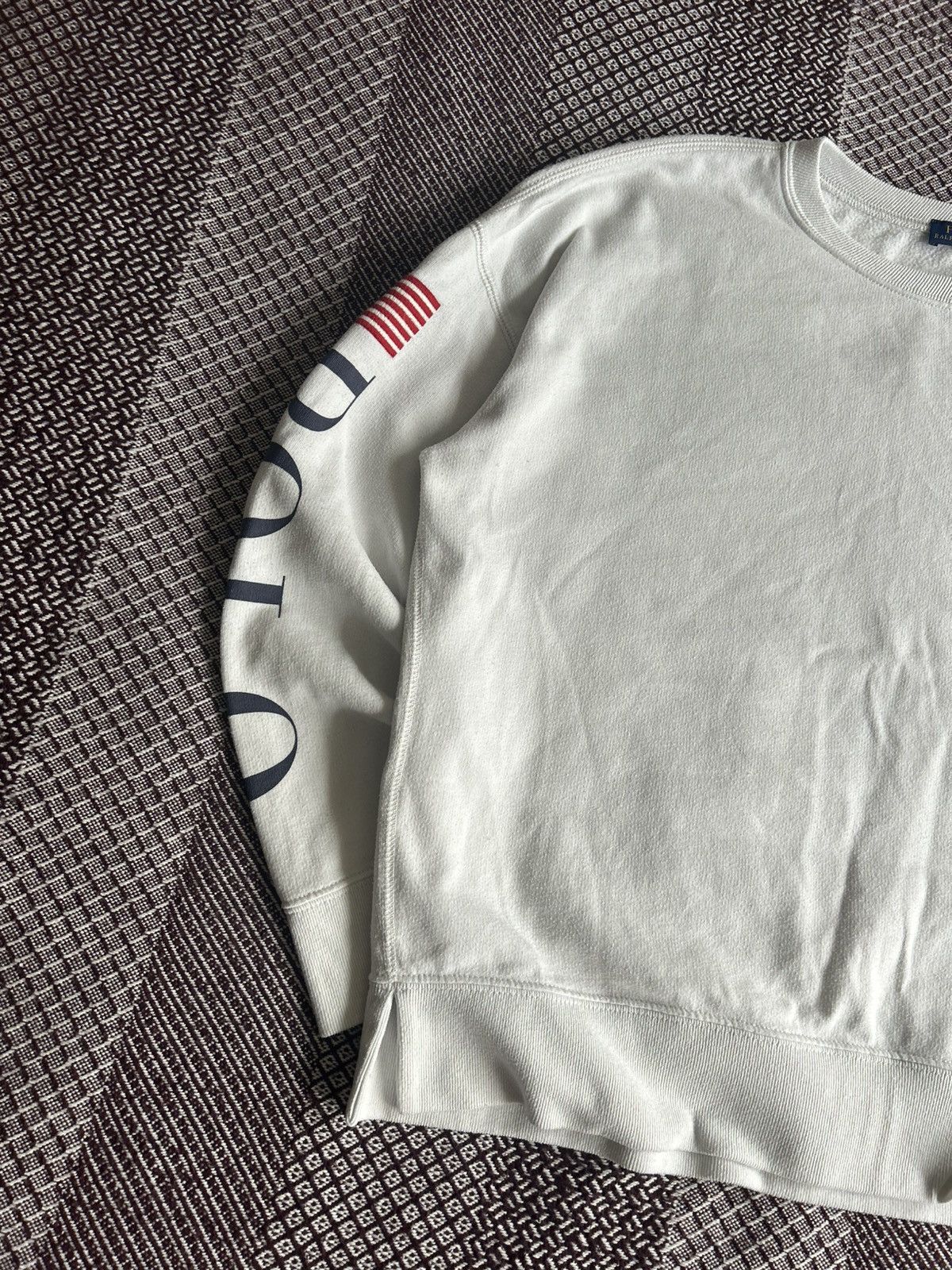 Polo Ralph Lauren Polo Ralph Lauren Vintage USA Flag Sweatshirt Unisex SZ L Size US L / EU 52-54 / 3 - 4 Thumbnail