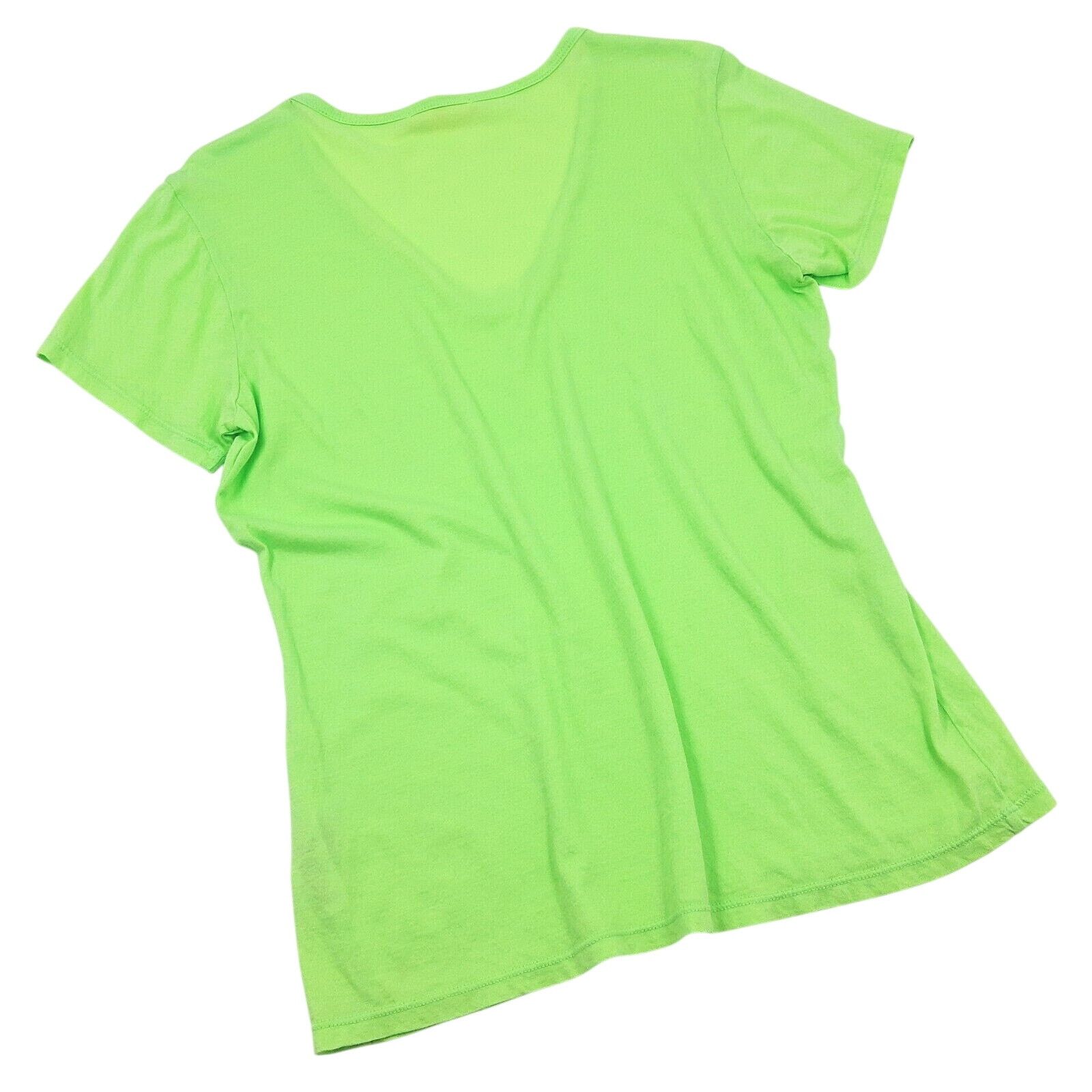 Sundry Sundry Women Lime Deep U Neck Short Sleeve T-Shirt Size 1/S Size S / US 4 / IT 40 - 5 Thumbnail