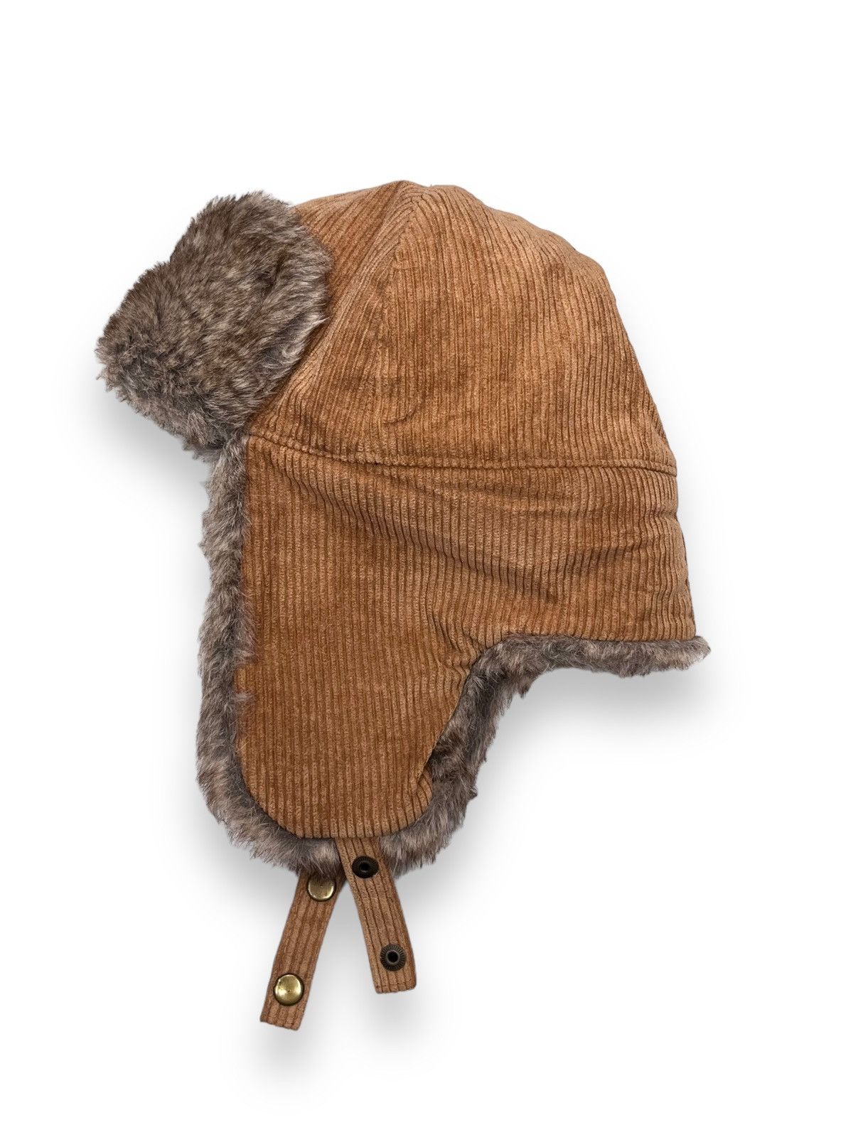 Ruben Kone FYE💥Vintage RUBEN Corduroy Faux Fur Quilted Trooper Trapper Size ONE SIZE - 9 Thumbnail