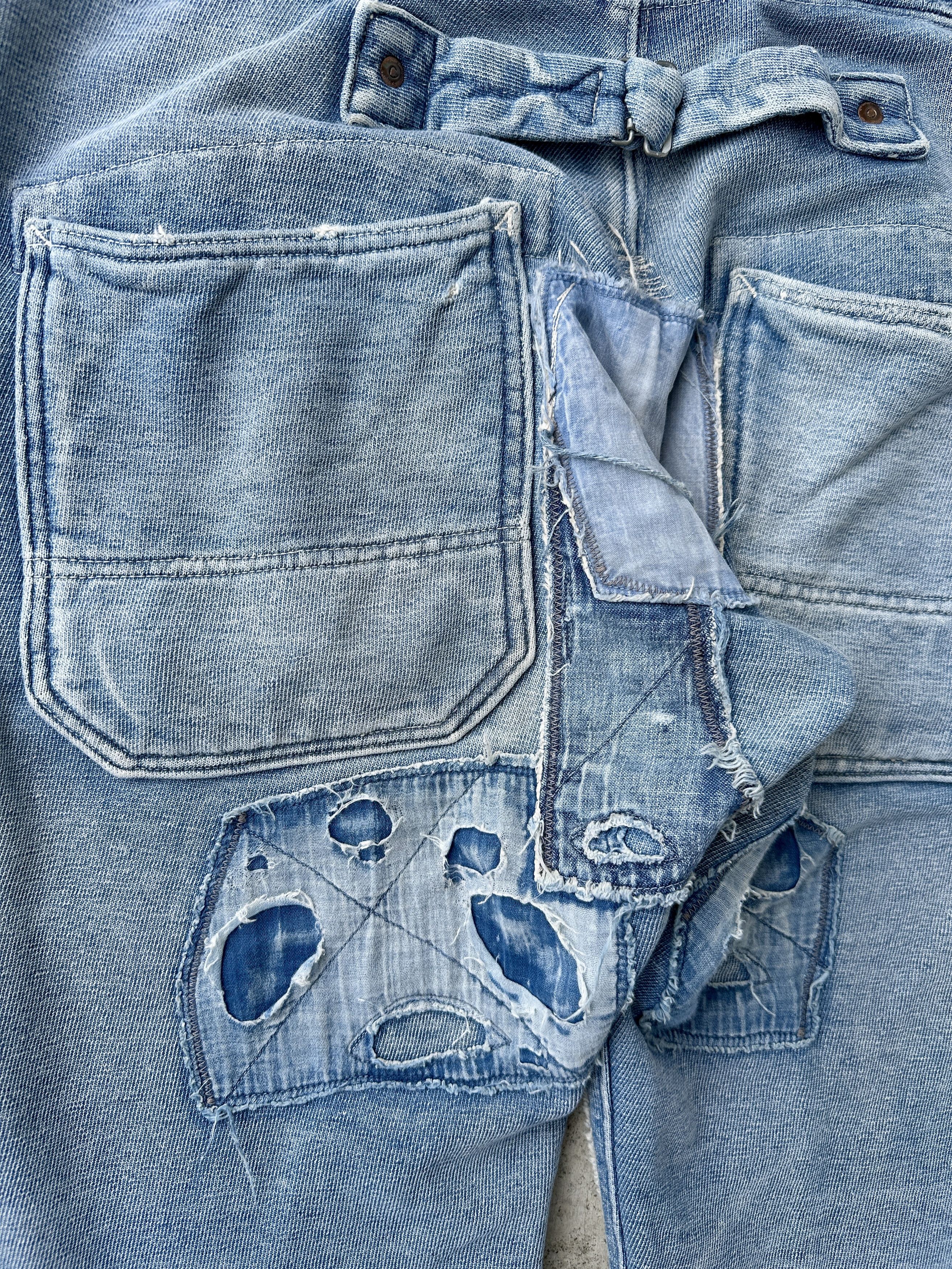 Kapital Kountry 2009 Buckleback denim Old man and the sea Boro Sweatpants Size US 33 - 8 Thumbnail
