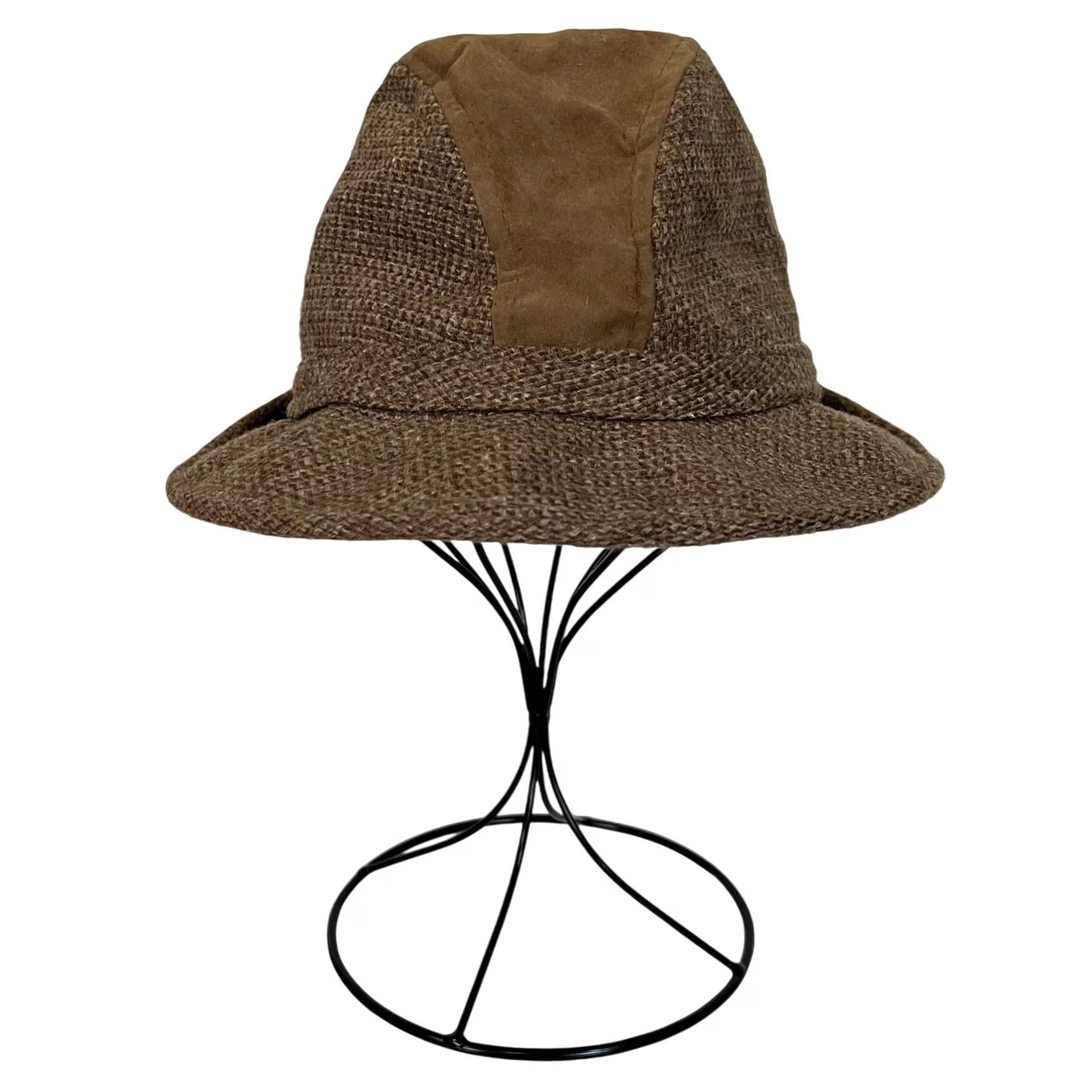 McGregor VINTAGE McGregor Sportswear Tweed Hat Fedora Wool Brown Tan USA Mens 7 1/8 Hat Size ONE SIZE - 6 Thumbnail