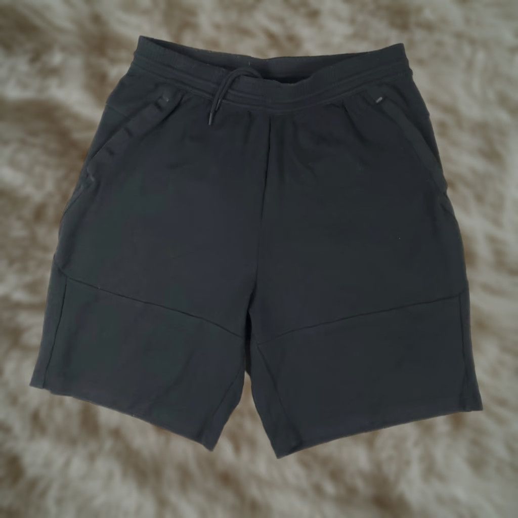 Nike Nike Shorts Mens Large Black Swoosh Training Active Sweat Shorts Size US 33 - 1 Thumbnail