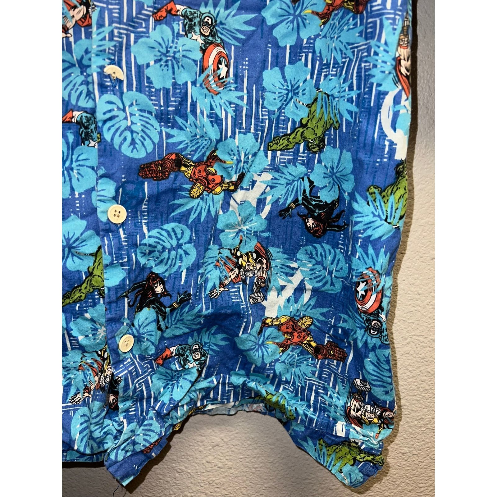 Marvel Comics Marvel Superhero Button Up Shirt Iron Man Super Hero Tee S Size US S / EU 44-46 / 1 - 5 Thumbnail