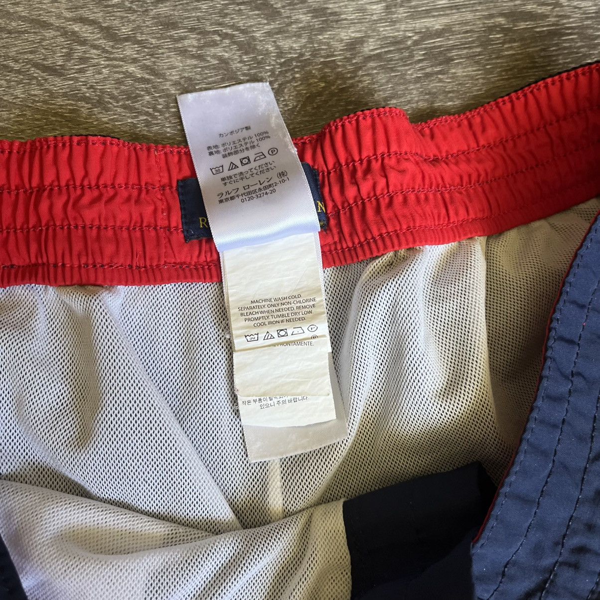 Polo Ralph Lauren Vintage Polo Ralph Lauren Big Pony Logo Swim Trunks Shorts Size US 30 / EU 46 - 8 Thumbnail