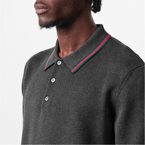 Gucci Web Knit Polo Shirt Size US S / EU 44-46 / 1 - 5 Thumbnail
