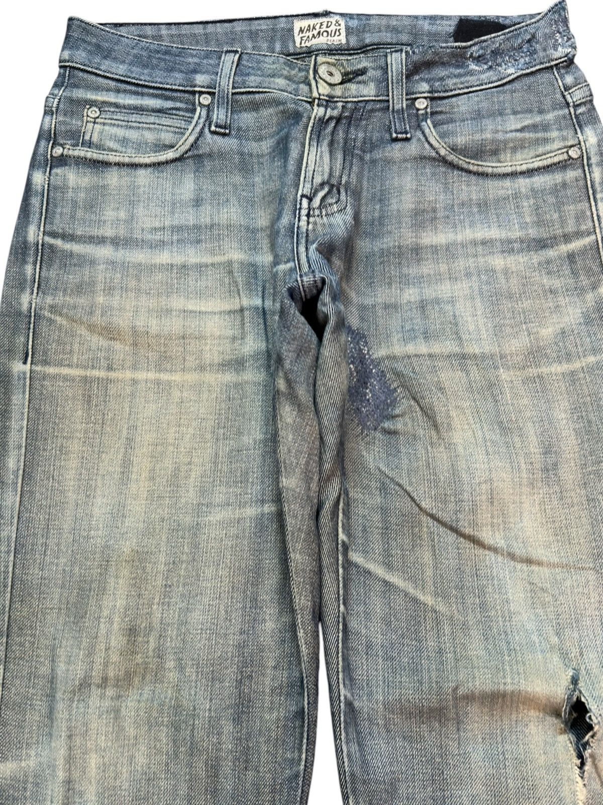 Naked & Famous Vintage Naked&Famous Mudwash Grunge Denim Size US 30 / EU 46 - 2 Thumbnail