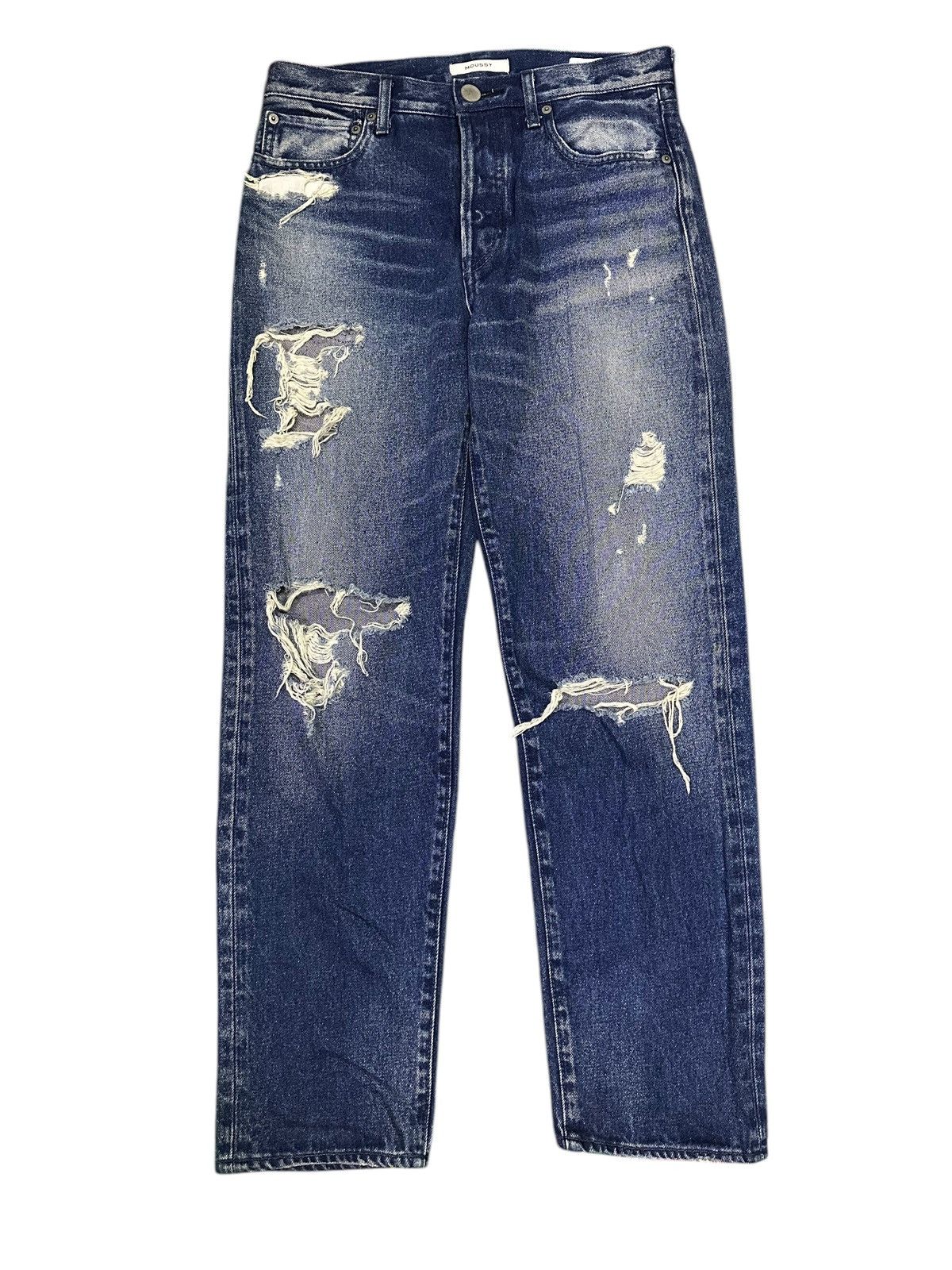 BUFFALO BOBS Acid Wash Zipper Legs Black Skinny Denim Jeans