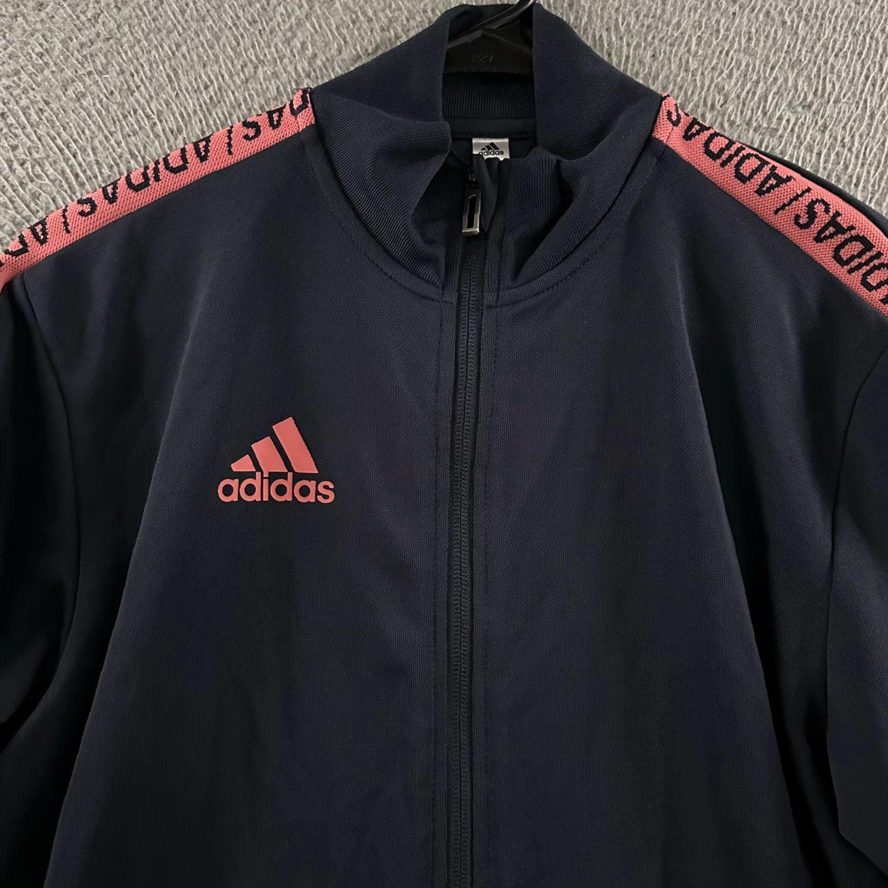 Adidas Adidas Jacket Track Jacket 100% Polyester Mens S Black Pink Tiro 19 Zip Size US S / EU 44-46 / 1 - 2 Thumbnail