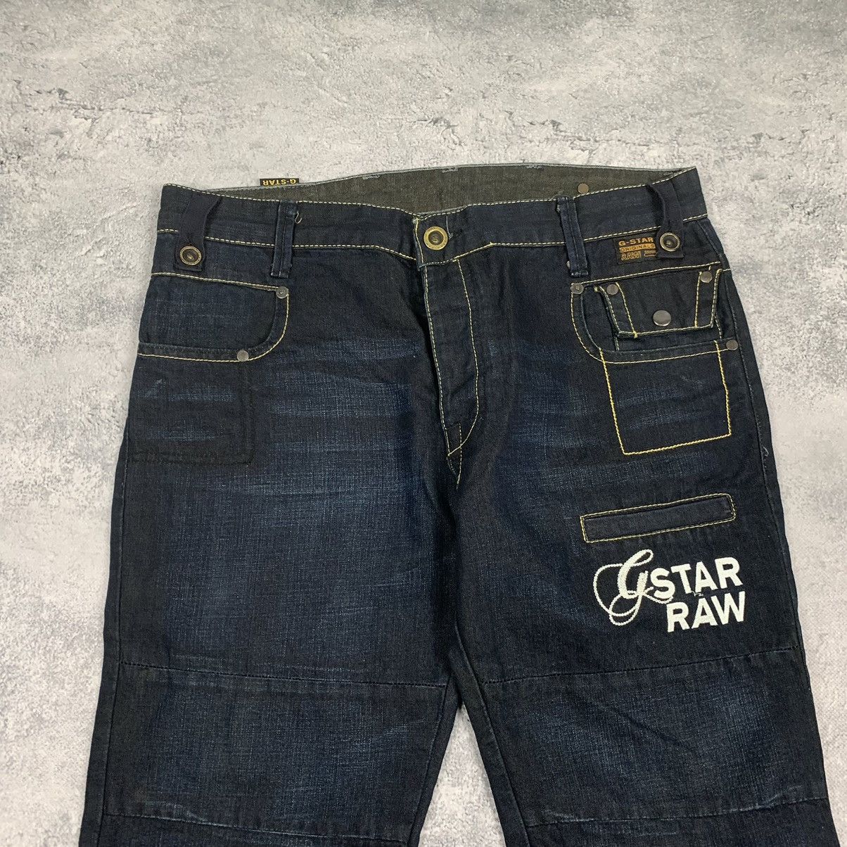 G-Star Vintage Y2K G-Star Raw Big Logo Jeans Size 33/34 Blue Size US 33 - 2 Thumbnail