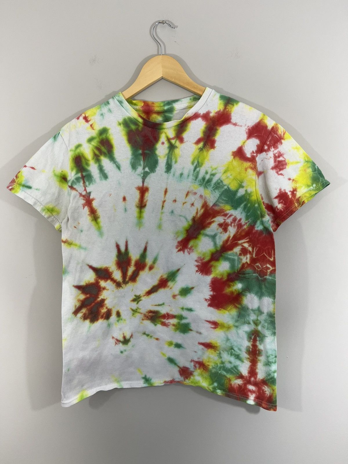 Vintage Blank Tye Dye Distressed Basic Y2K 2000s Tee Size US M / EU 48-50 / 2 - 2 Thumbnail