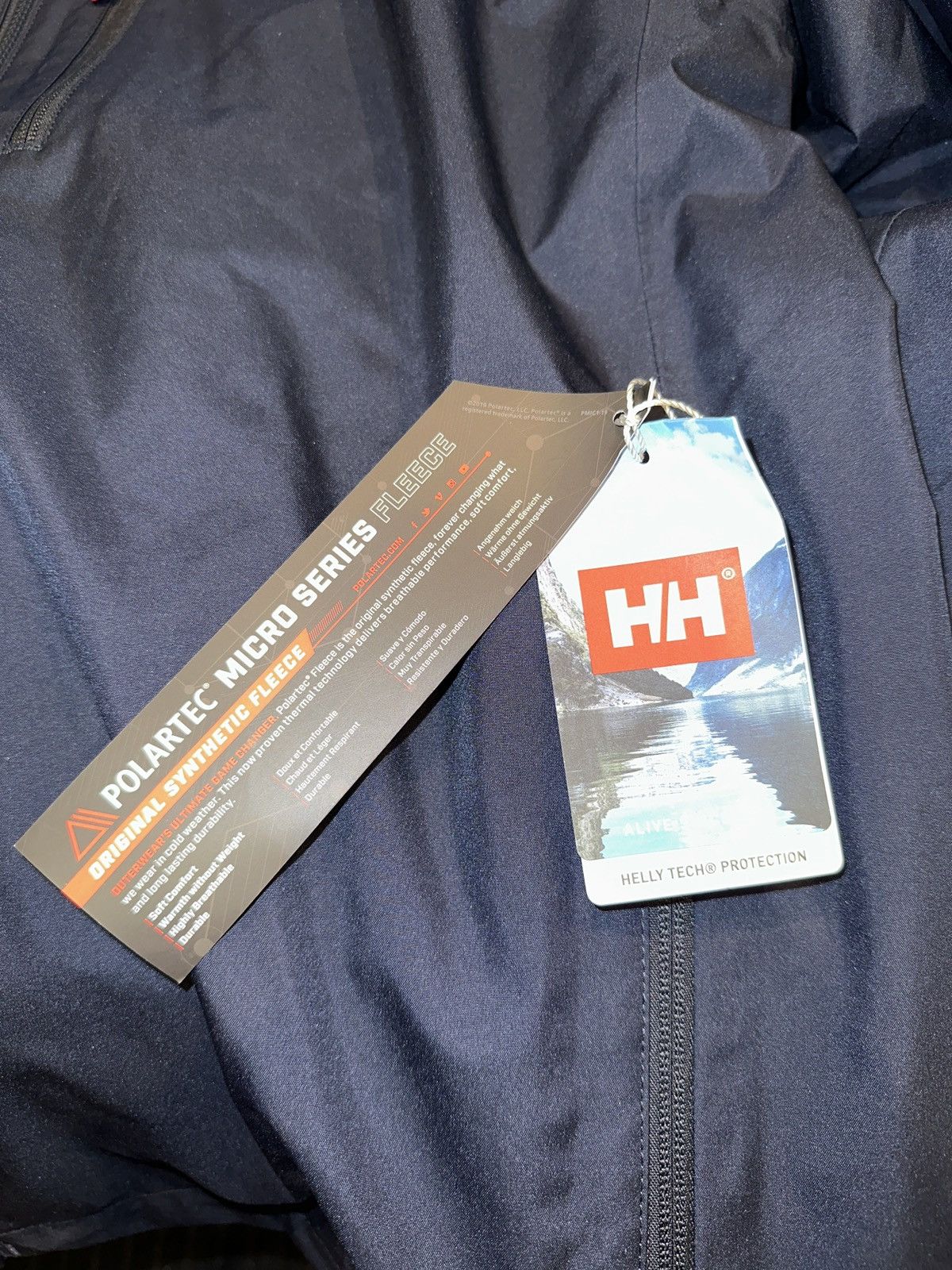 Helly Hansen HELLY HANSEN CREW HOODED MIDLAYER JACKET NAVY 34442 597 Size US XL / EU 56 / 4 - 11 Thumbnail