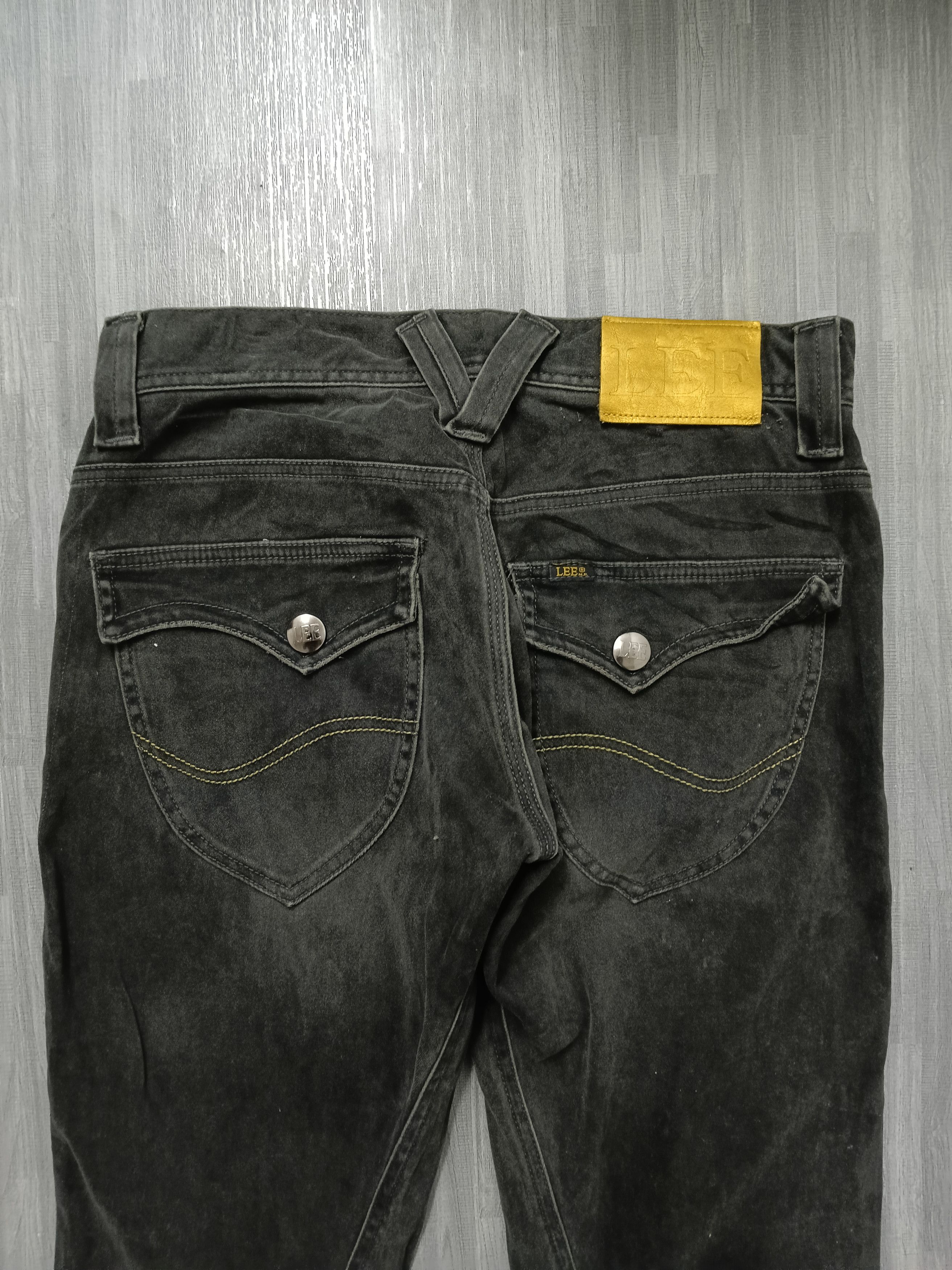 Lee DISTRESSED FADED FLARE TWIST LEE DENIM PANTS Size US 30 / EU 46 - 5 Thumbnail