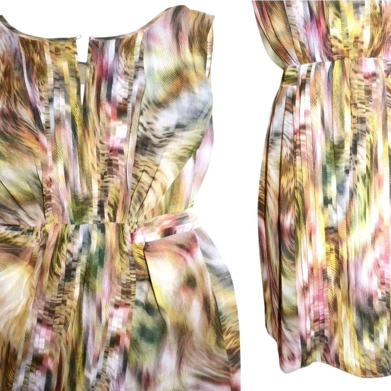 Ellen Tracy Ellen Tracy Multi Color Career Sleeveless Office Dress 6 Size S / US 4 / IT 40 - 6 Thumbnail