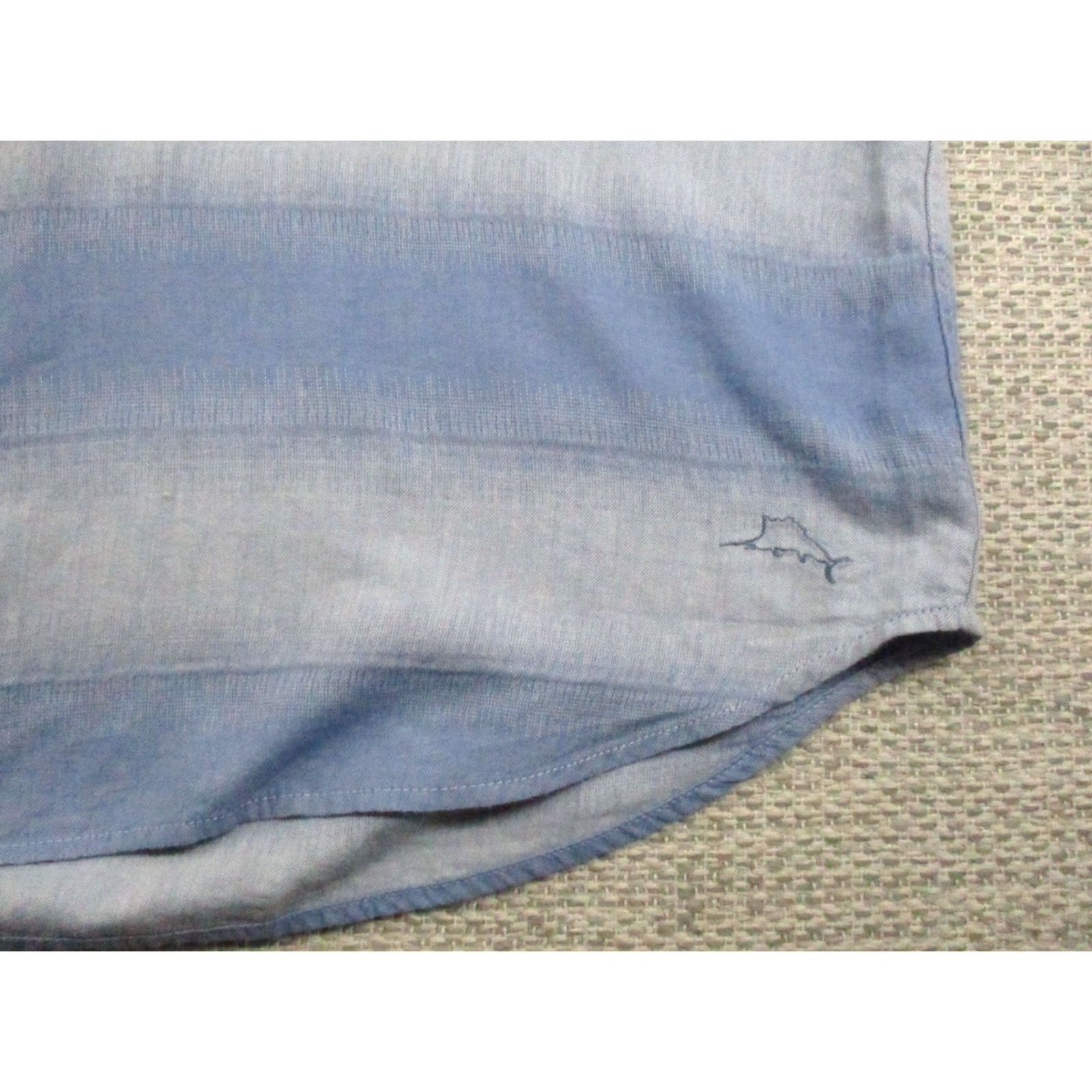 Tommy Bahama Tommy Bahama Shirt Mens 3XL Blue Ombre Stripe Short Sleeve Button Front Cotton Size US XXL / EU 58 / 5 - 2 Thumbnail