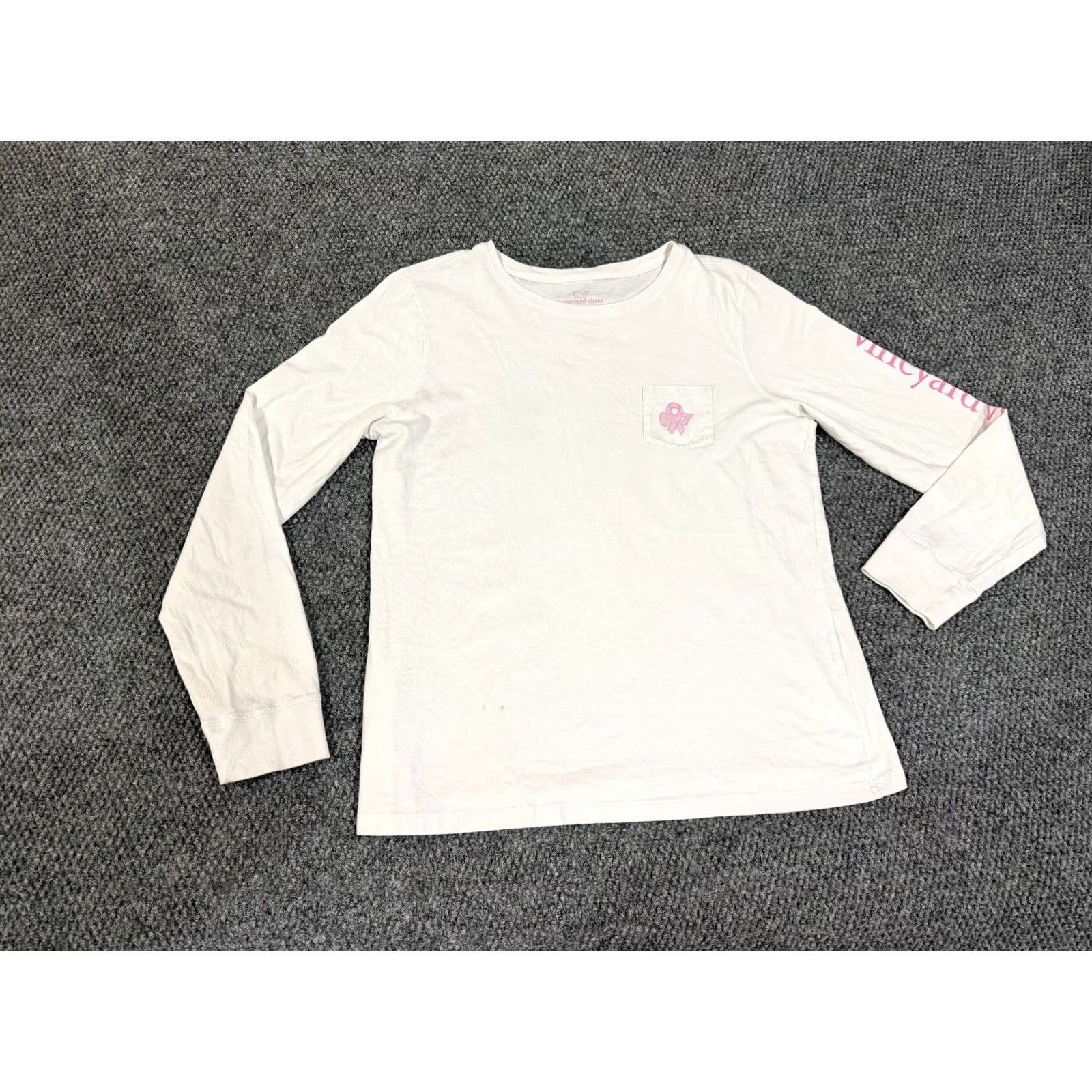Vineyard Vines Vineyard Vines T Shirt Womens Medium White Long Sleeve Pocket Logo Casual Womens Regular Size M / US 6-8 / IT 42-44 - 3 Thumbnail