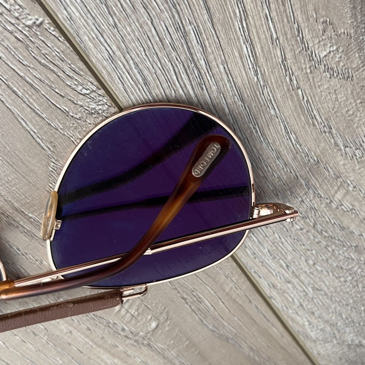Tom Ford Tom Ford Aviator Sunglasses Rose Gold Size ONE SIZE - 11 Thumbnail